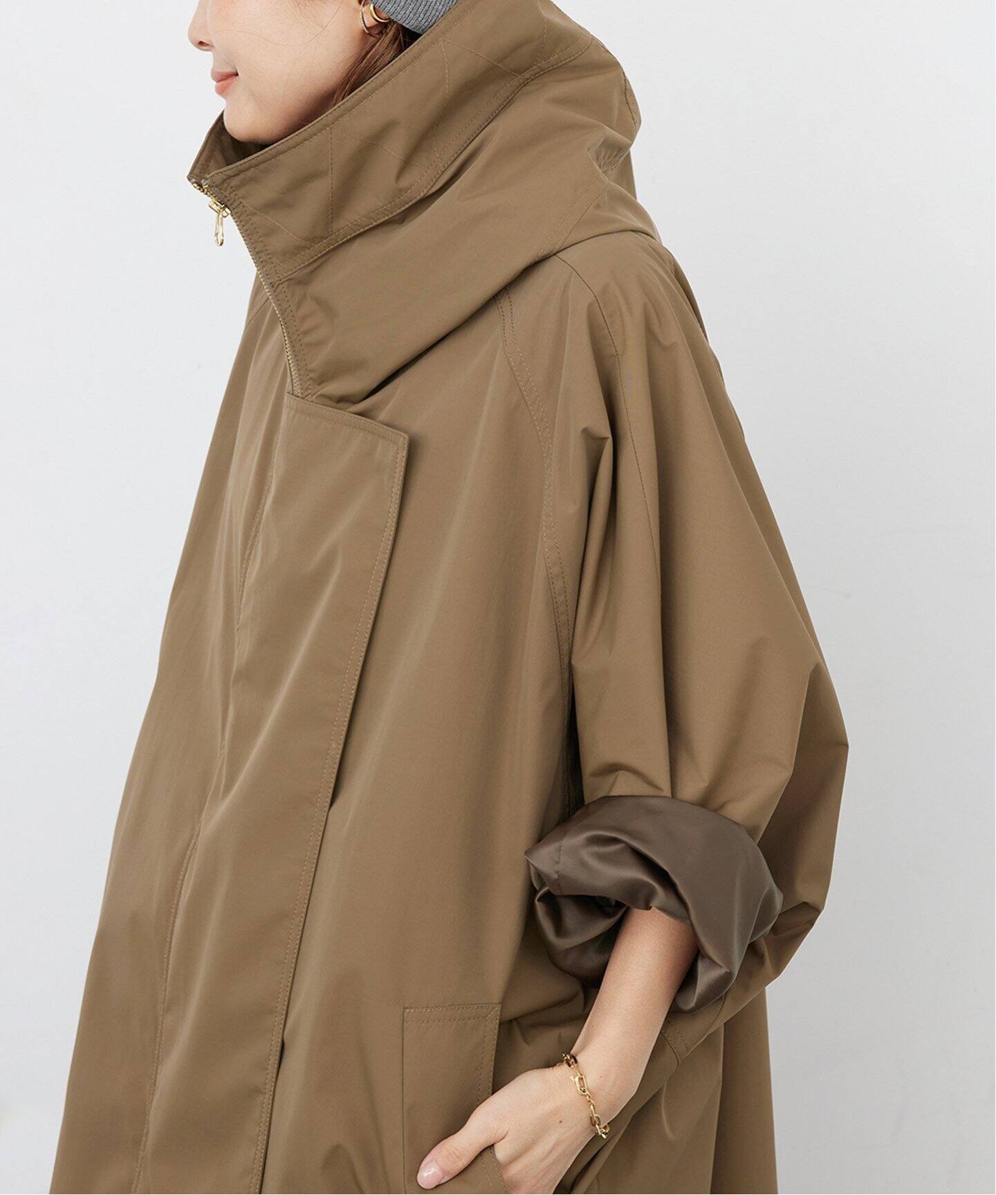 LIBERADD/リベラド】 HOODIE LONG ブルゾン（ナイロンジャケット  