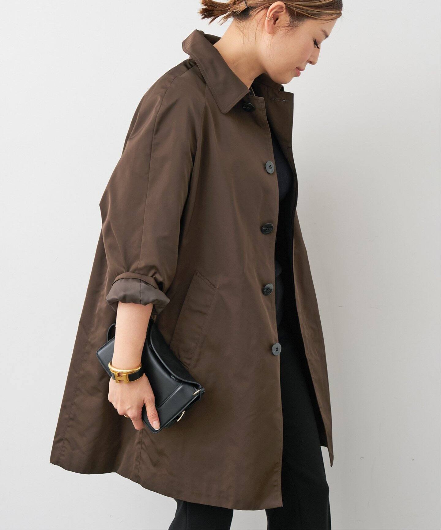 MADISONBLUE / マディソンブルー】バルカラーコート PE TWILL（ステン 