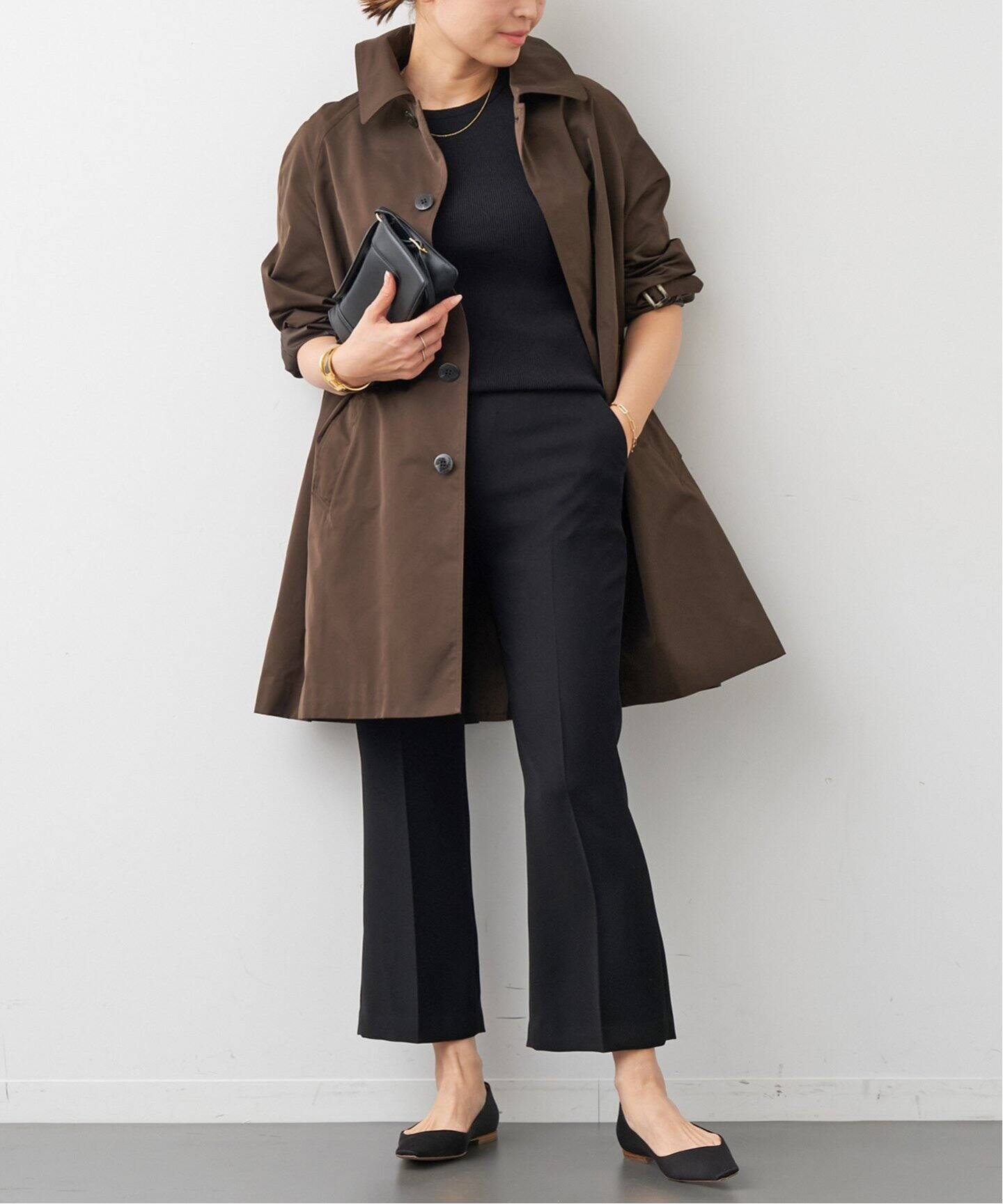 MADISONBLUE / マディソンブルー】バルカラーコート PE TWILL（ステン  