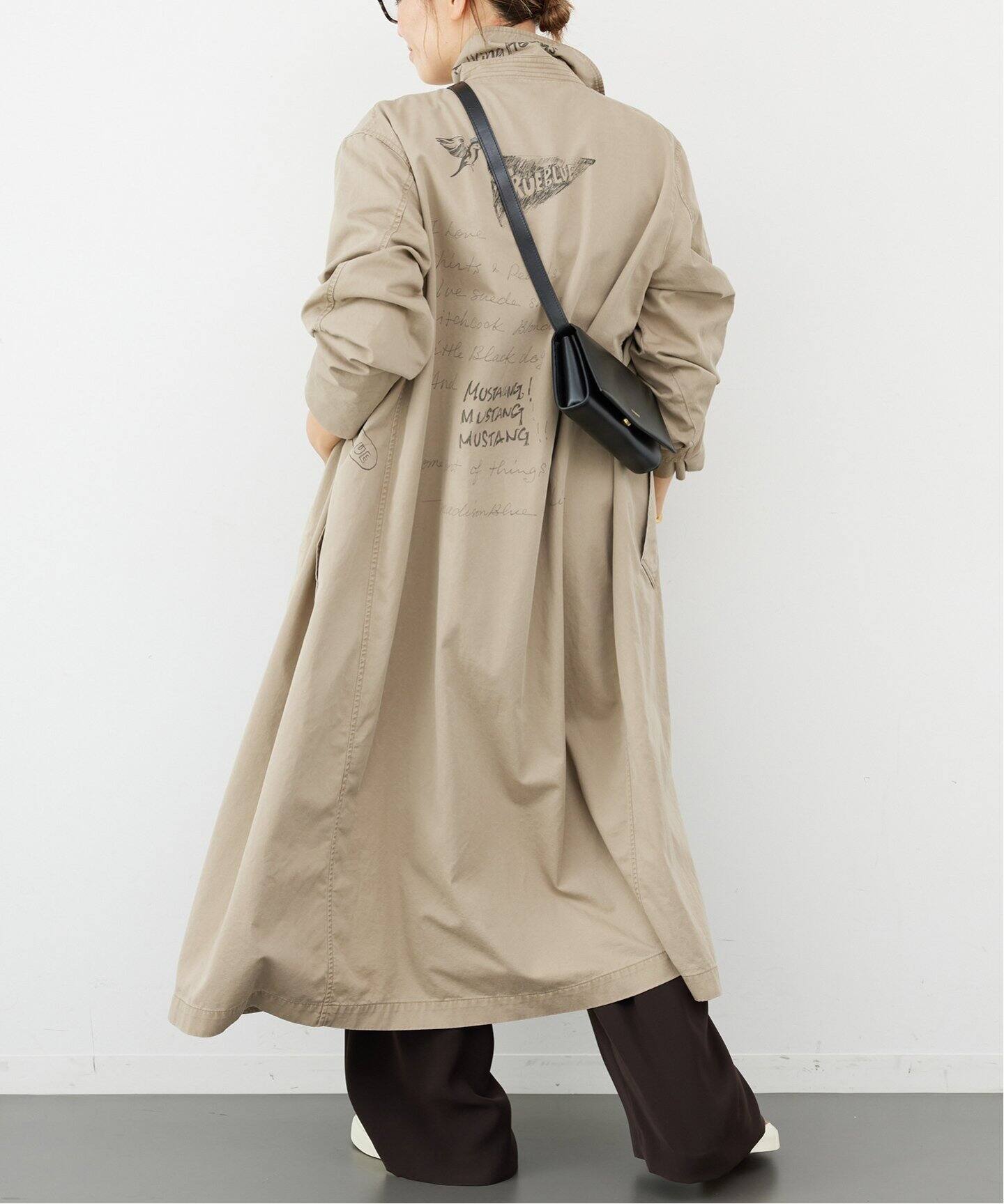 MADISONBLUE / マディソンブルー】CRAFFITI COAT（ステンカラーコート 