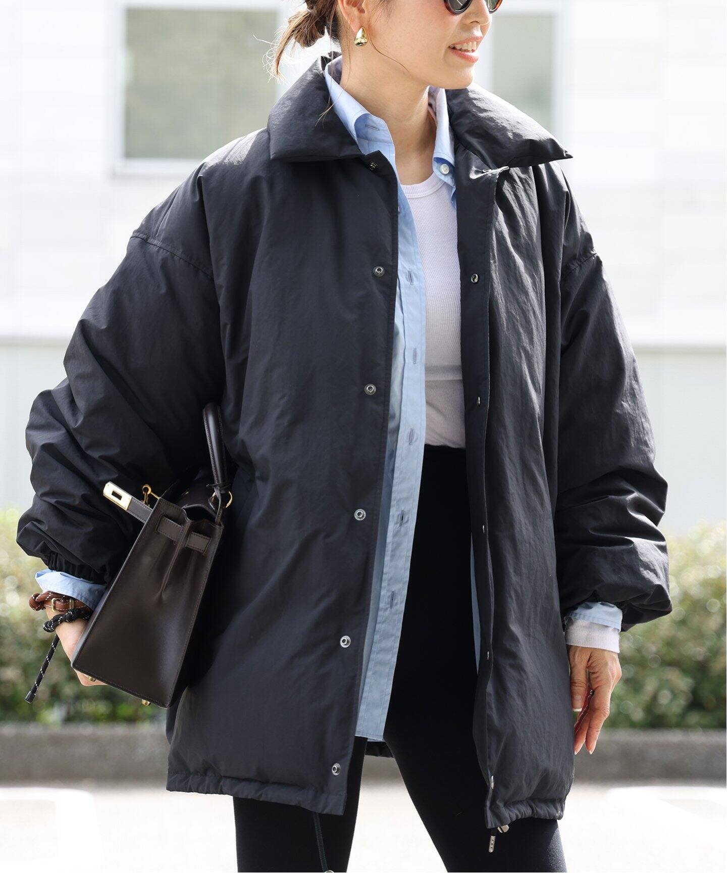 CALUX/キャラクス】 PUFFER COACH JACKET（ダウンジャケット 