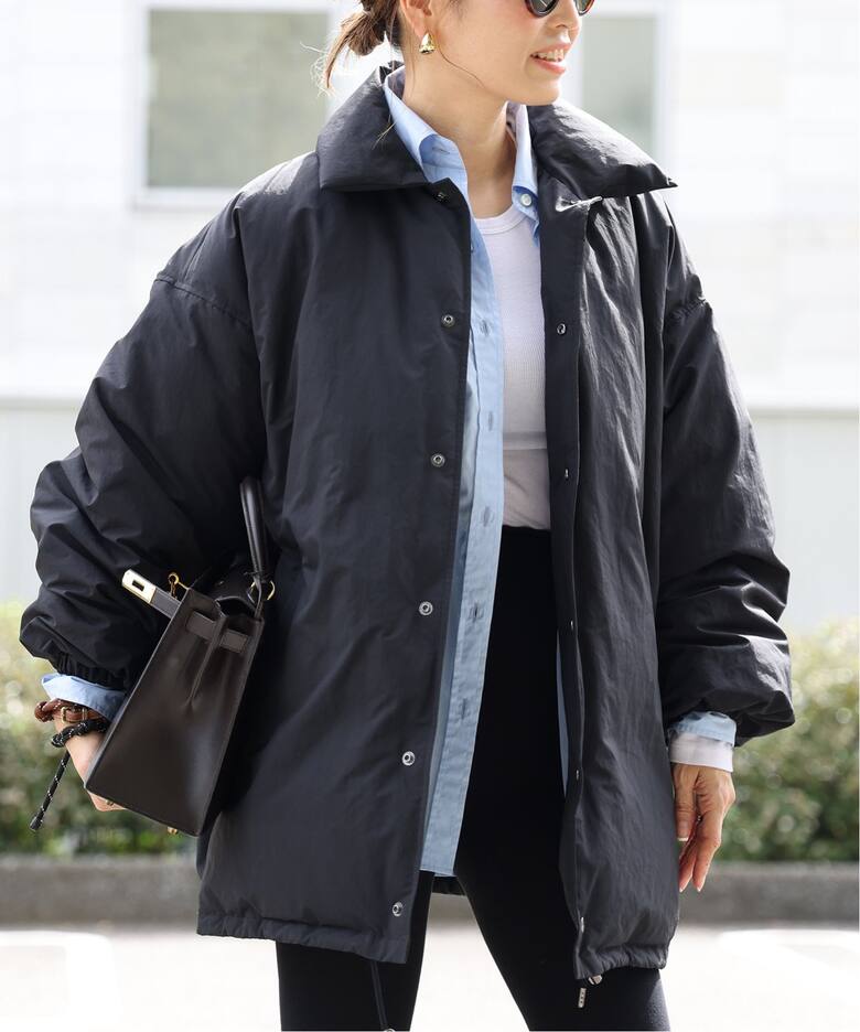 CALUX/キャラクス】 PUFFER COACH JACKET（ダウンジャケット 