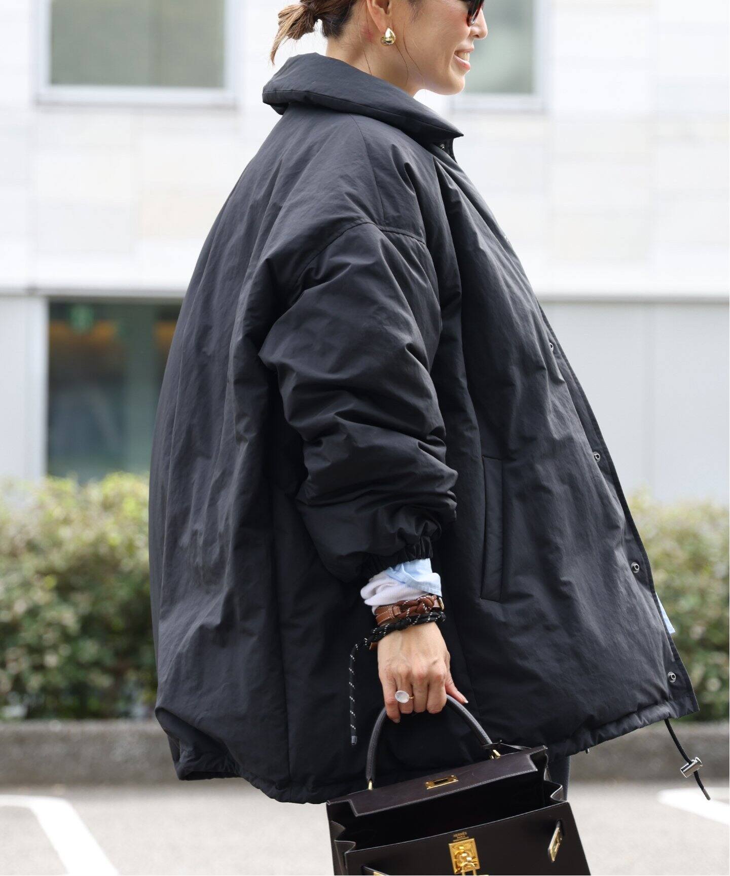 CALUX/キャラクス】 PUFFER COACH JACKET（ダウンジャケット 