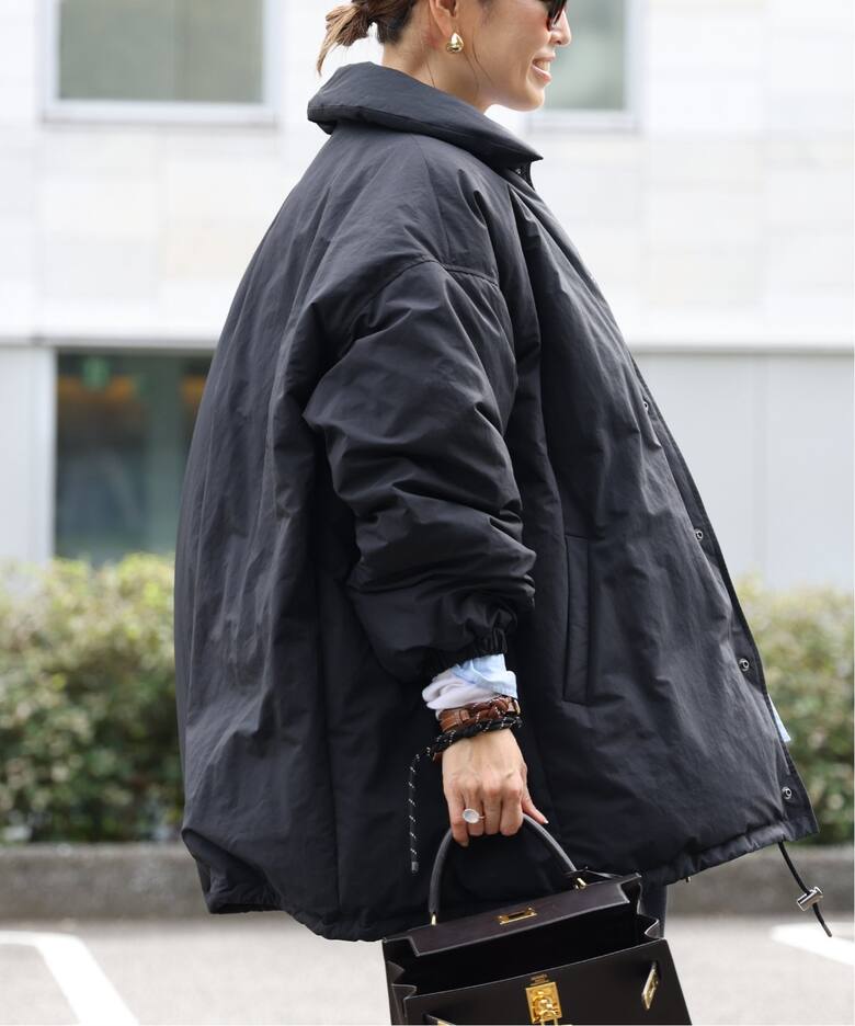 CALUX/キャラクス】 PUFFER COACH JACKET（ダウンジャケット 