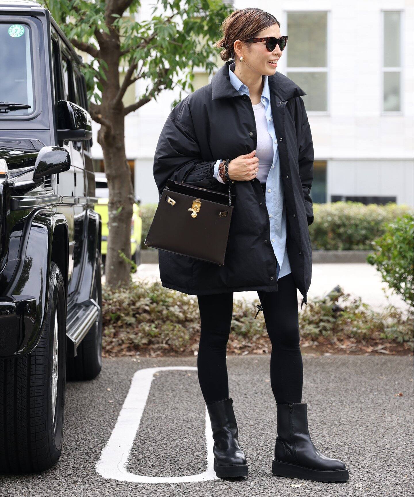 CALUX/キャラクス】 PUFFER COACH JACKET（ダウンジャケット  