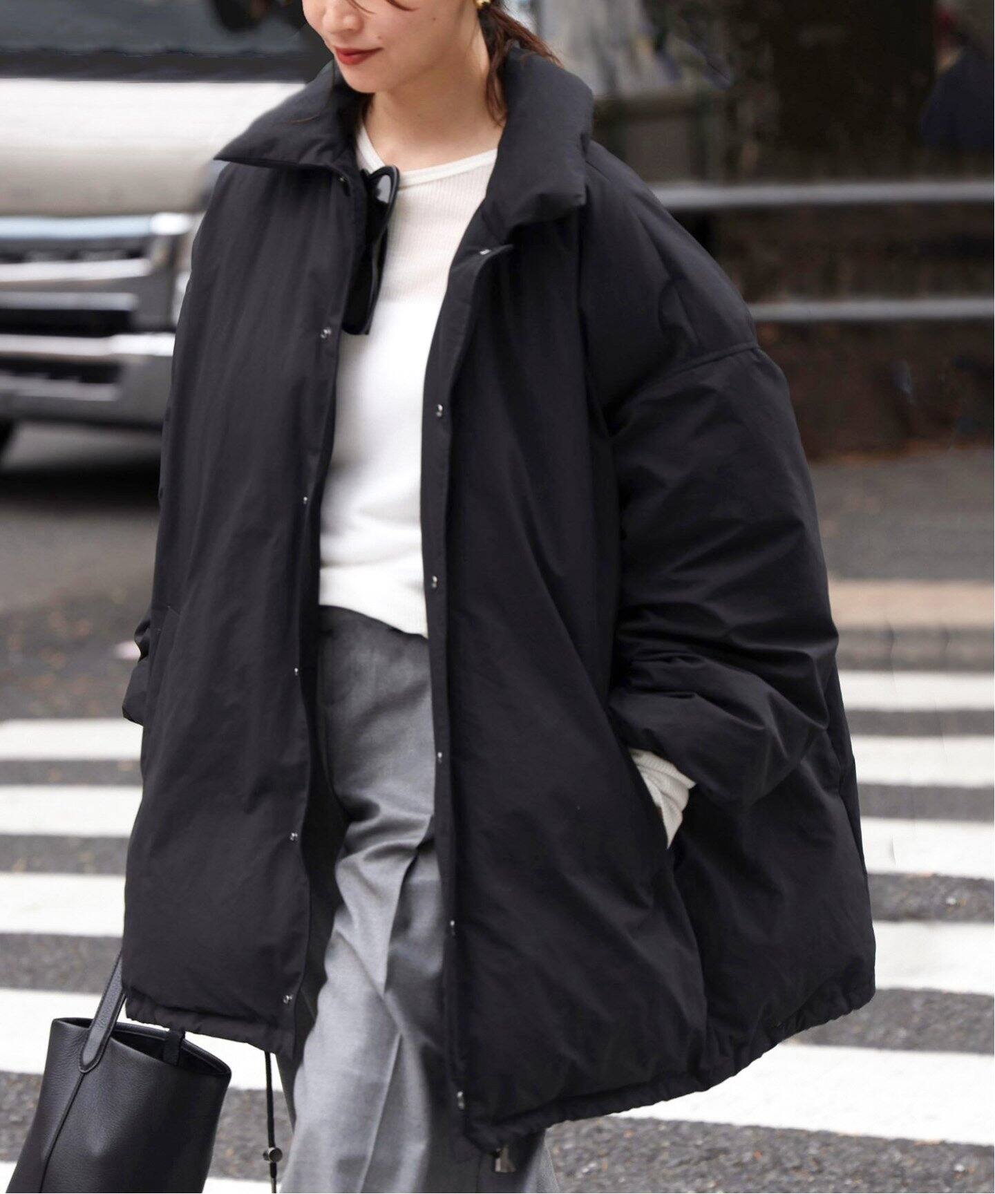 CALUX/キャラクス】 PUFFER COACH JACKET（ダウンジャケット 