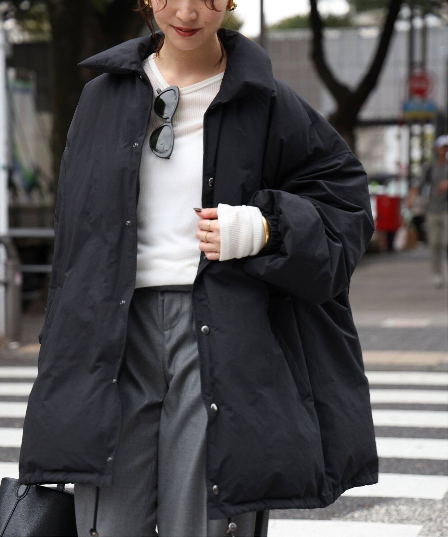 CALUX/キャラクス】 PUFFER COACH JACKET（ダウンジャケット  