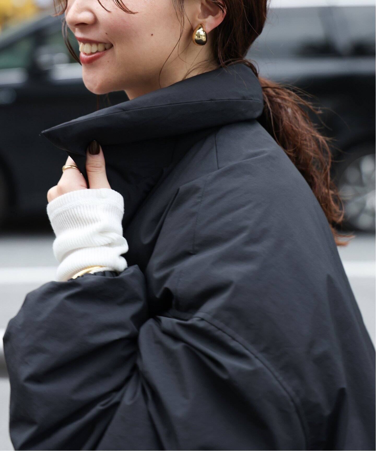 CALUX/キャラクス】 PUFFER COACH JACKET（ダウンジャケット 