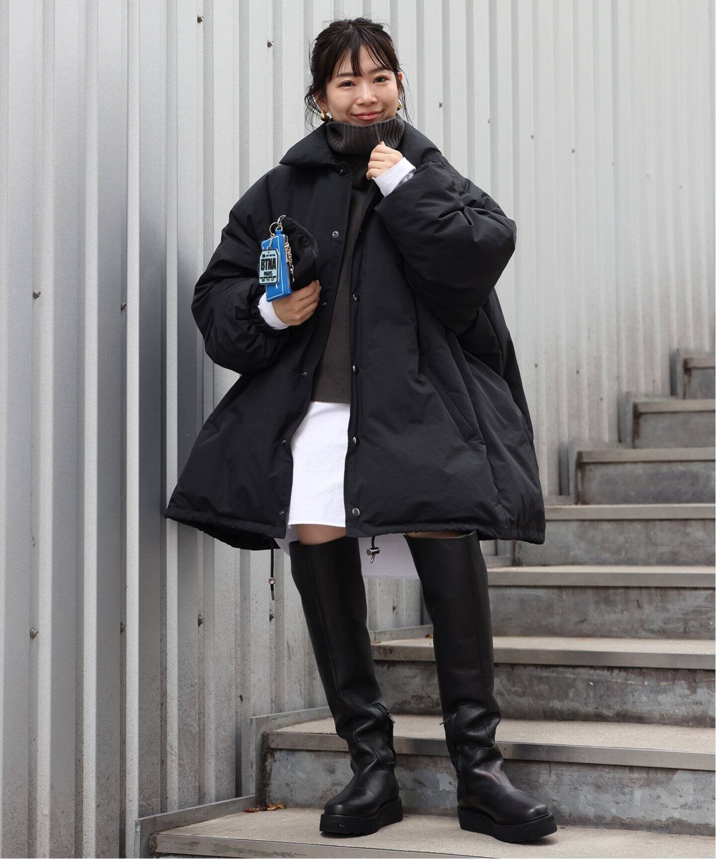 CALUX/キャラクス】 PUFFER COACH JACKET（ダウンジャケット  