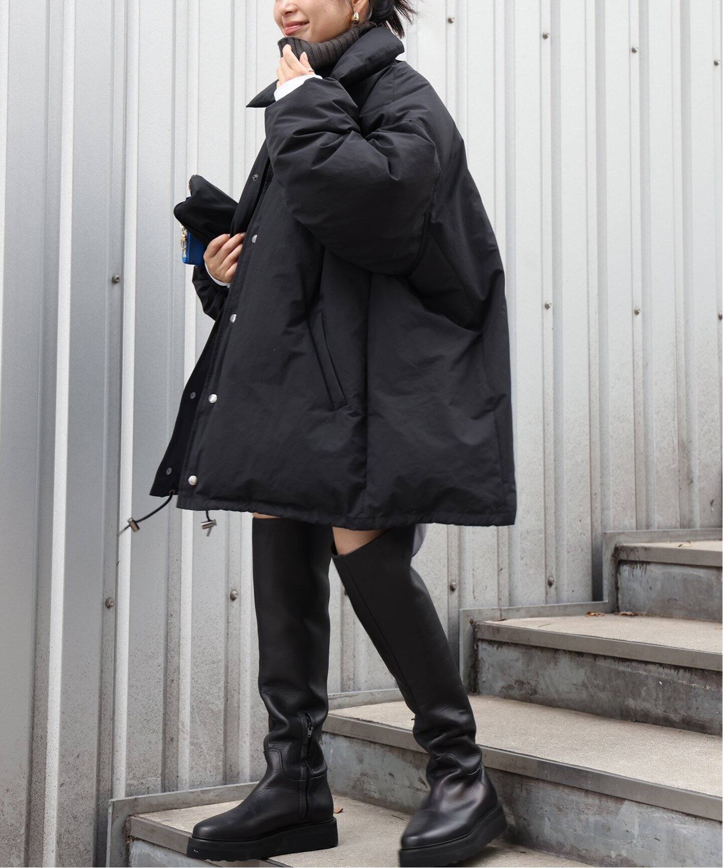 CALUX/キャラクス】 PUFFER COACH JACKET（ダウンジャケット 