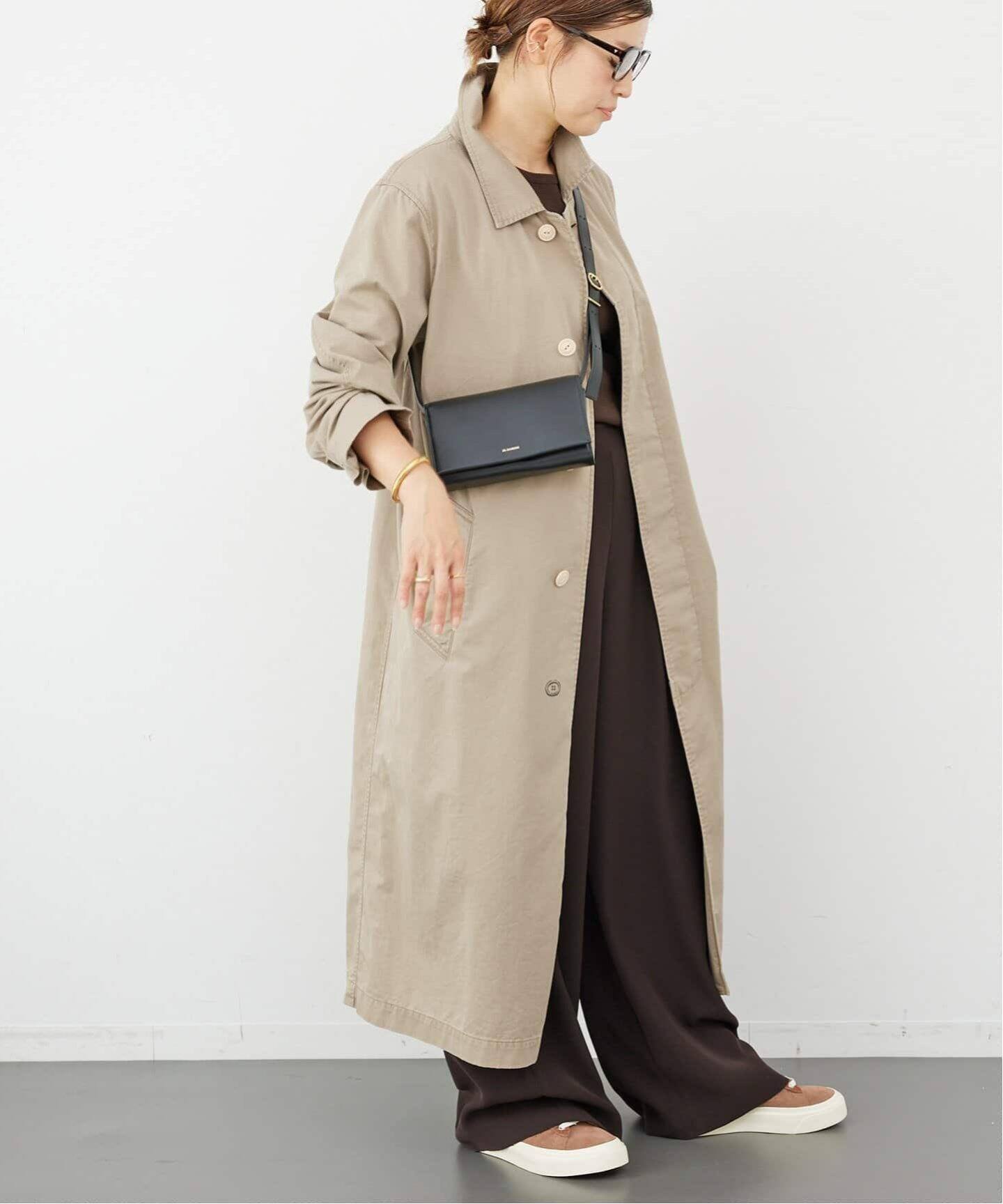 MADISONBLUE ノーカラーコート MADISONBLUE / マディソンブルー】CRAFFITI COAT（ステンカラー