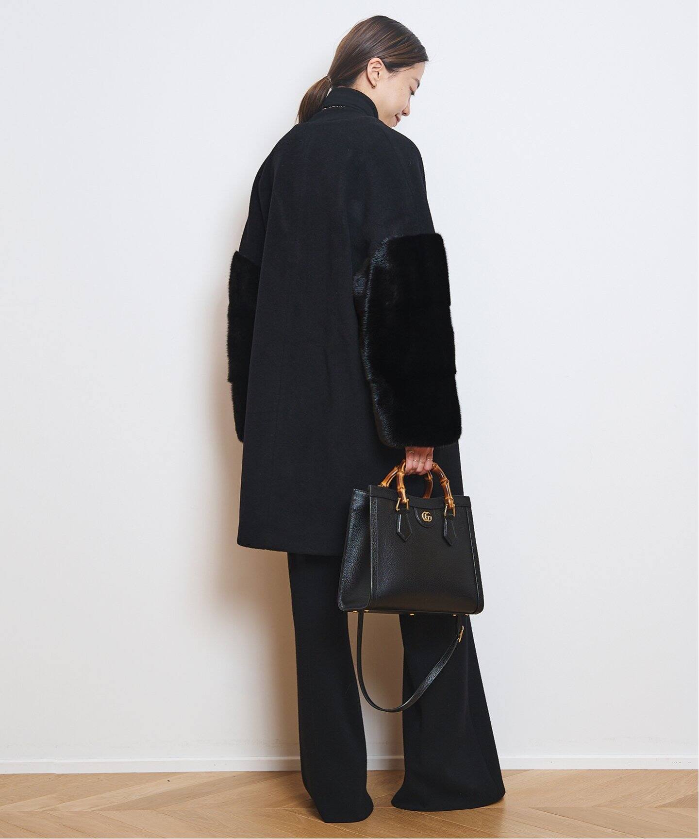 AVA ADORE/アヴァ・アドール】 MINK SKEEVE コート（ノーカラーコート  