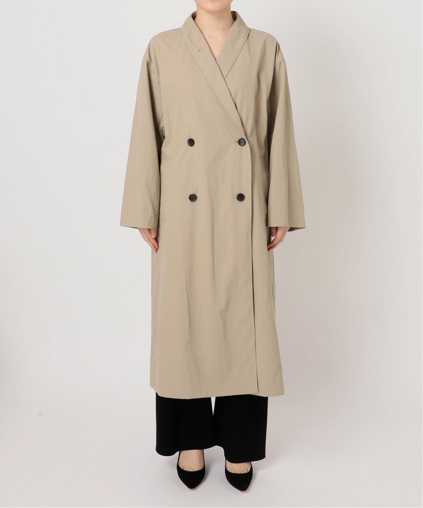ECOTTONY NYLON TRENCH COAT（トレンチコート）｜L 