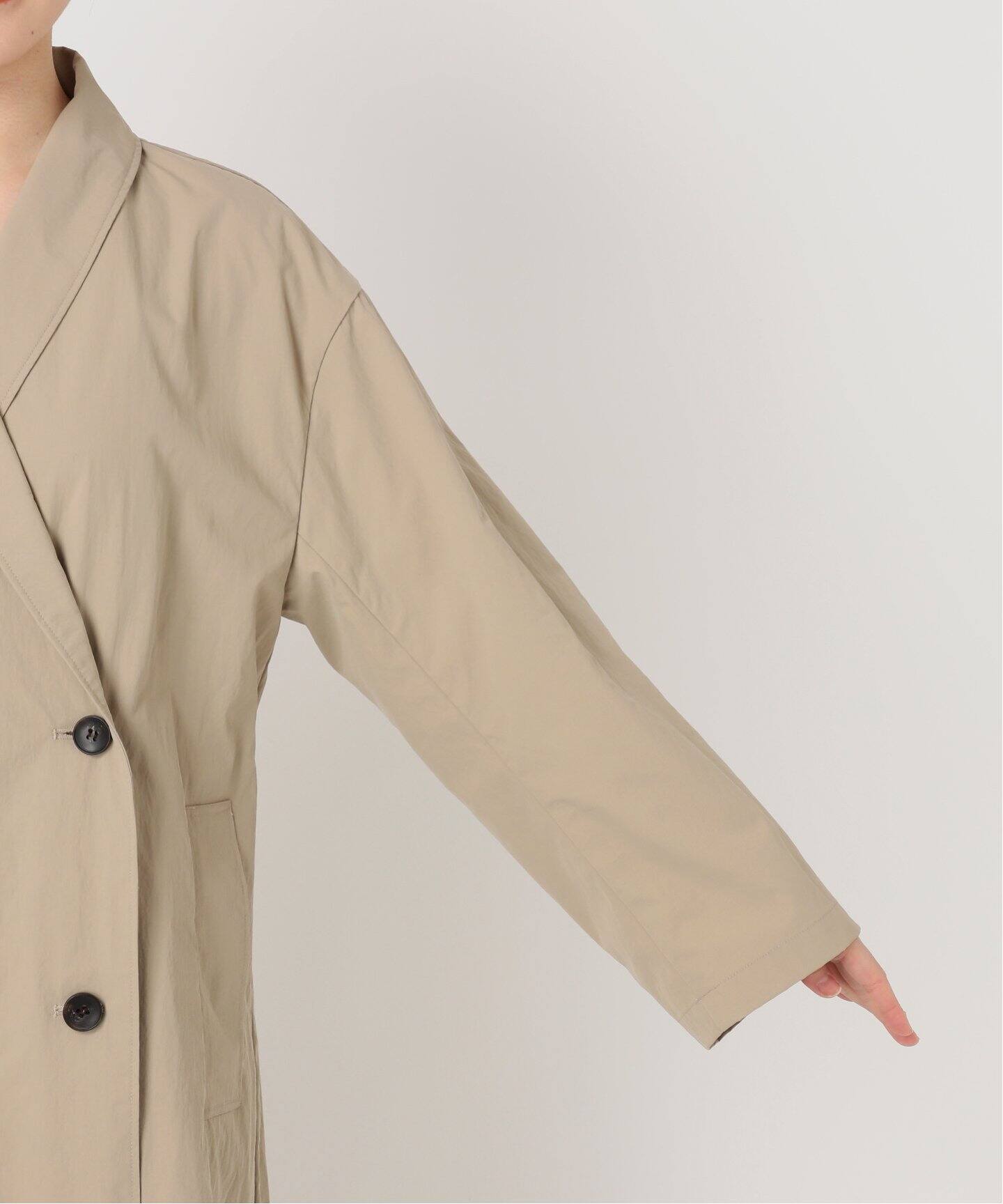 ECOTTONY NYLON TRENCH COAT（トレンチコート）｜L