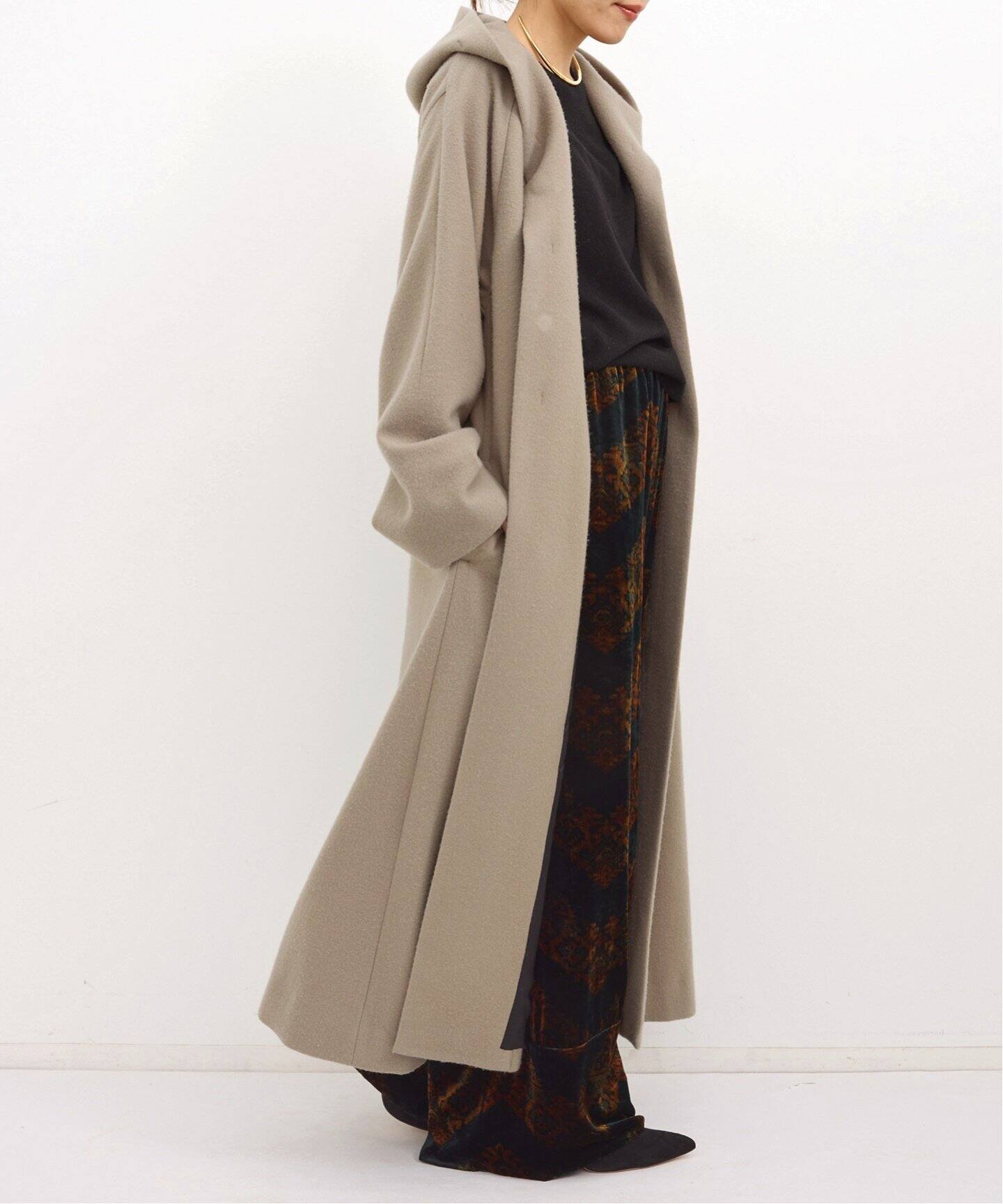 ORDINARY JOY/オーディナリー ジョイ】HOODED WRAP COAT（その他