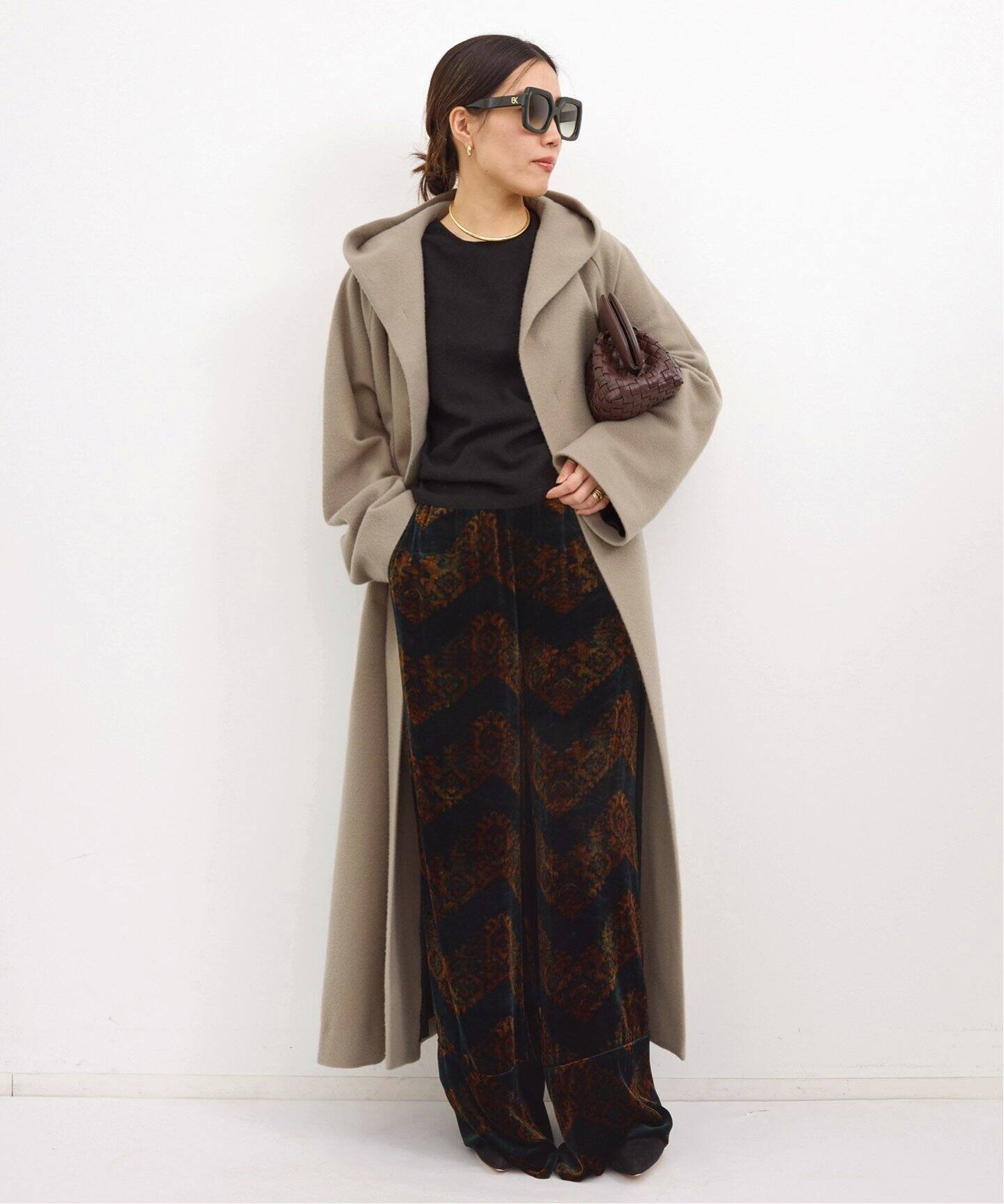 ORDINARY JOY/オーディナリー ジョイ】HOODED WRAP COAT（その他 