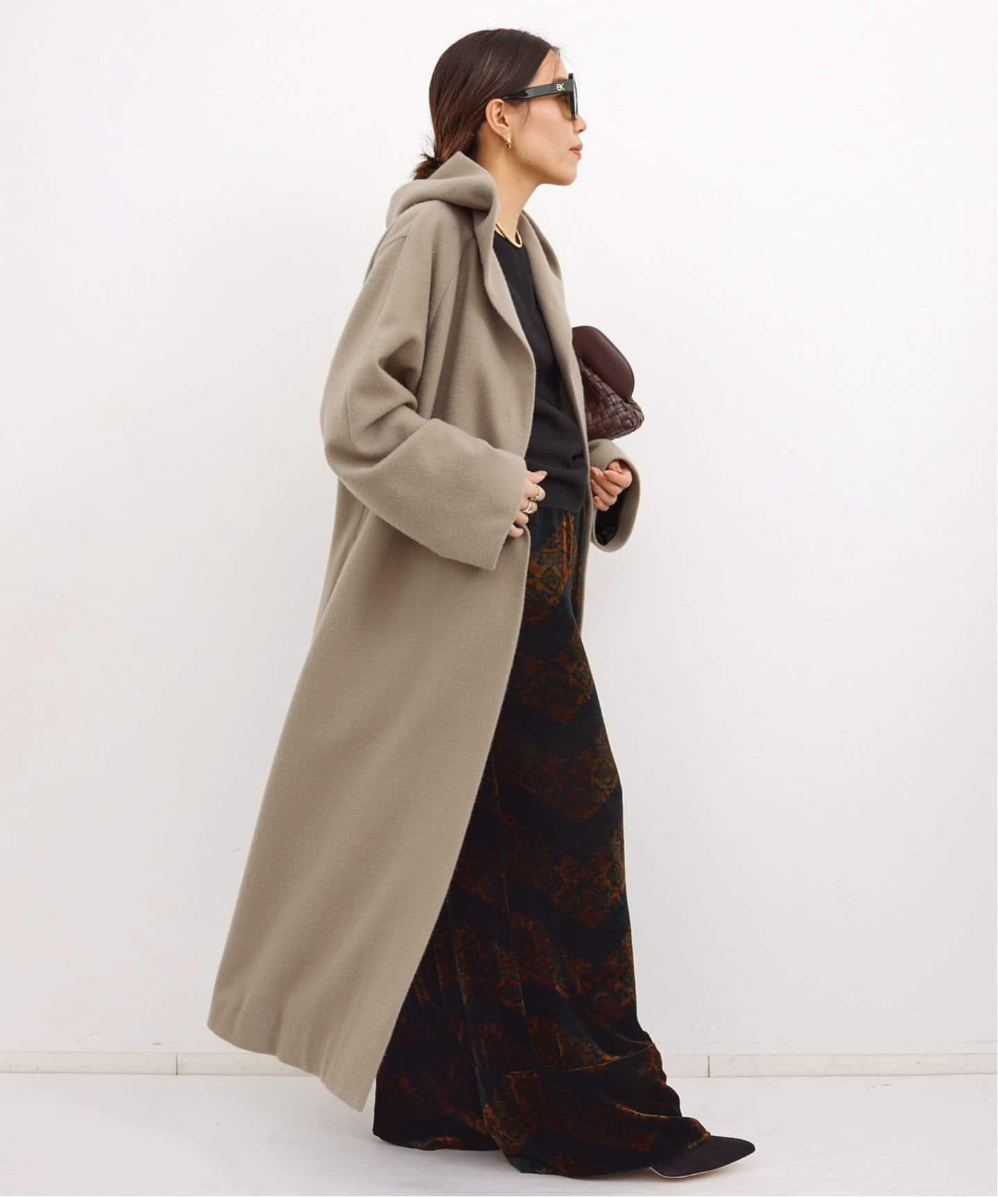 ORDINARY JOY/オーディナリー ジョイ】HOODED WRAP COAT（その他