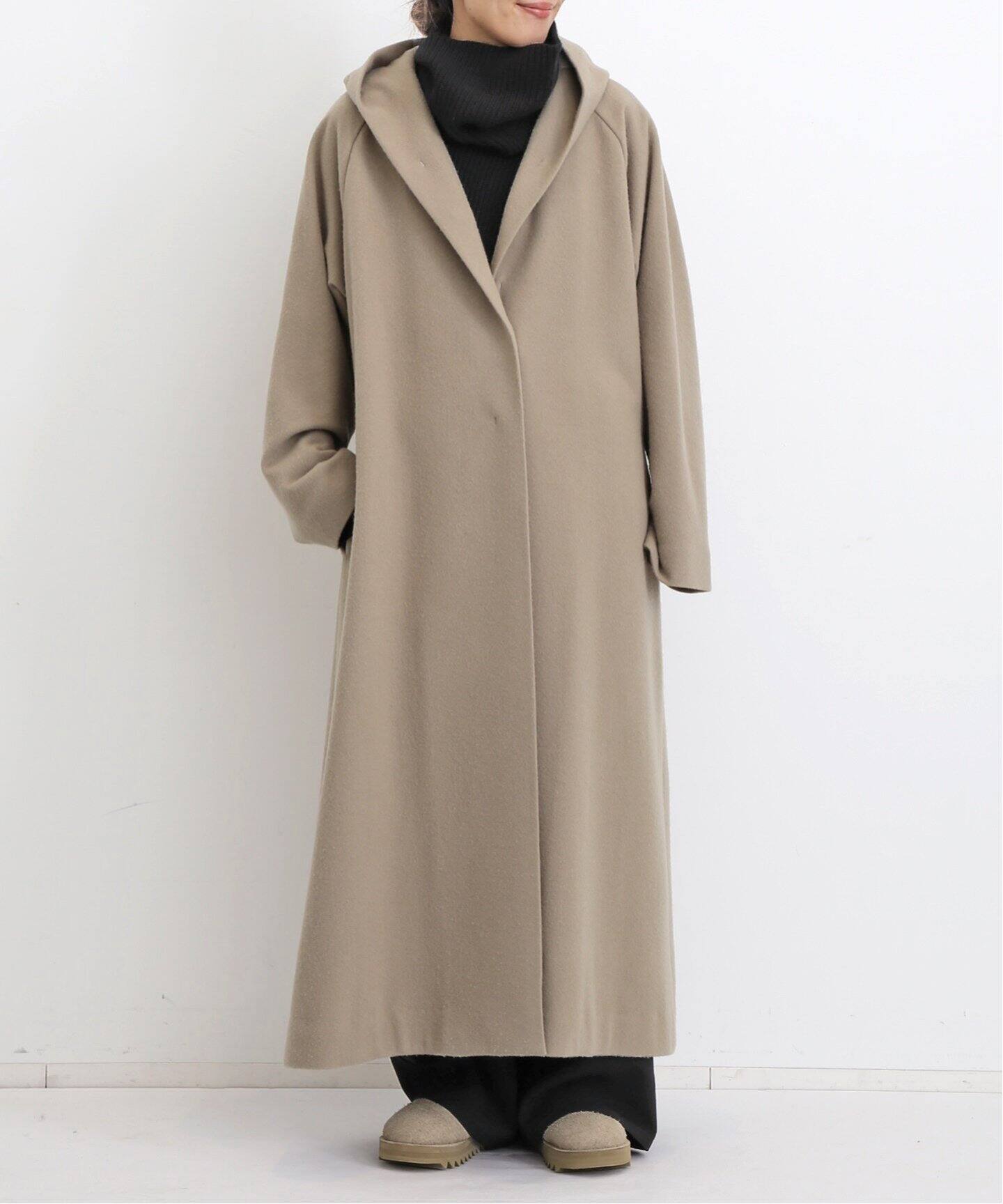 ORDINARY JOY/オーディナリー ジョイ】HOODED WRAP COAT（その他