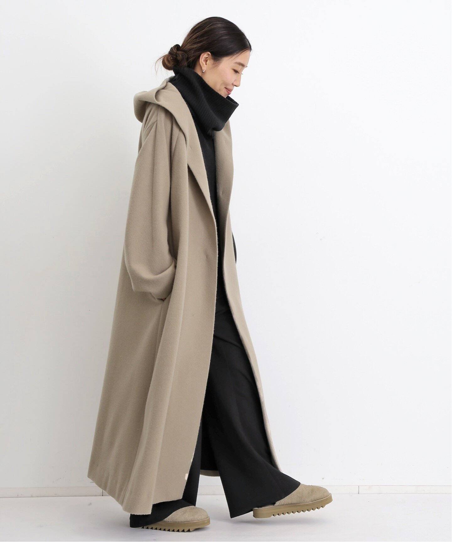 ORDINARY JOY/オーディナリー ジョイ】HOODED WRAP COAT（その他