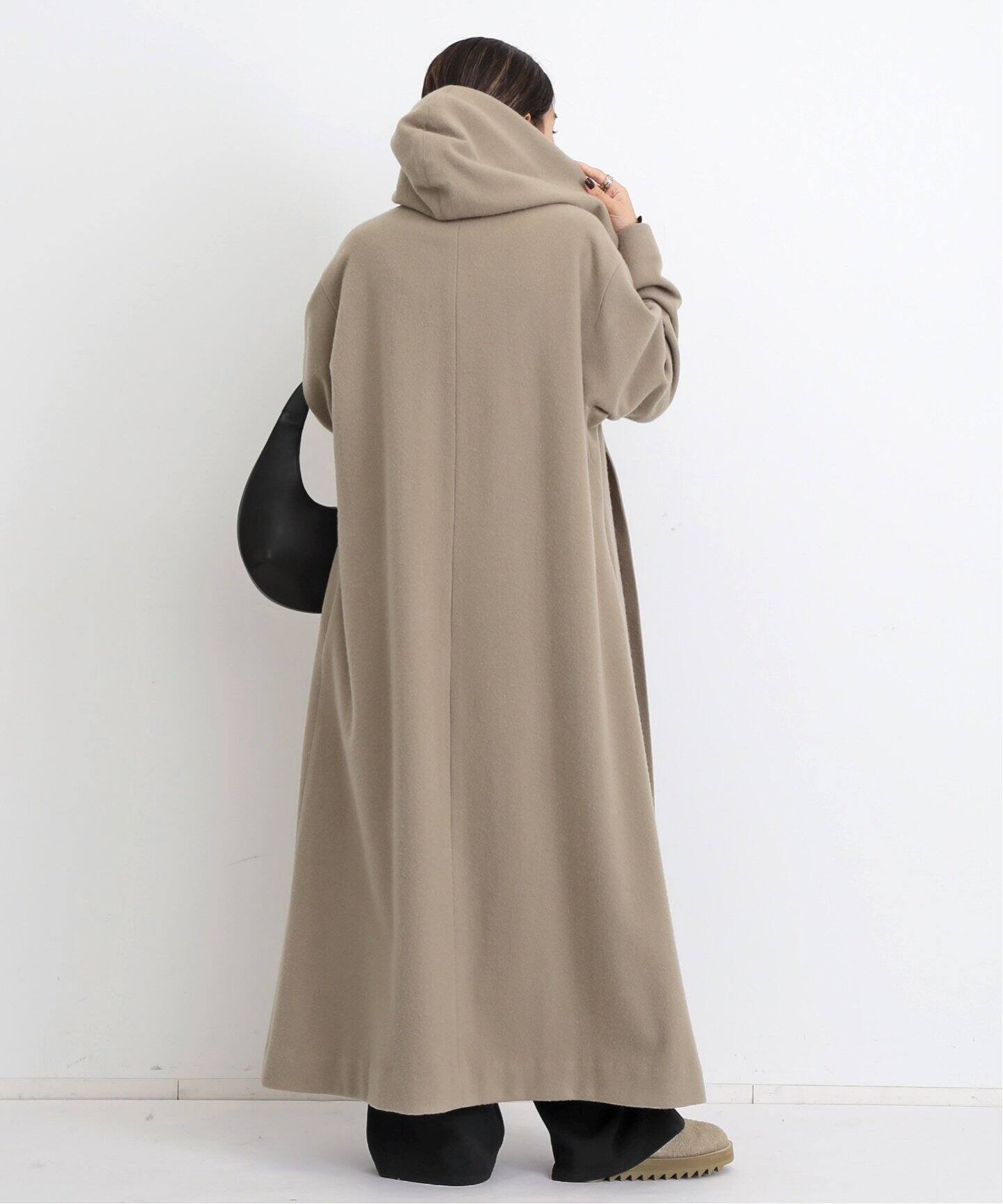 ORDINARY JOY/オーディナリー ジョイ】HOODED WRAP COAT（その他