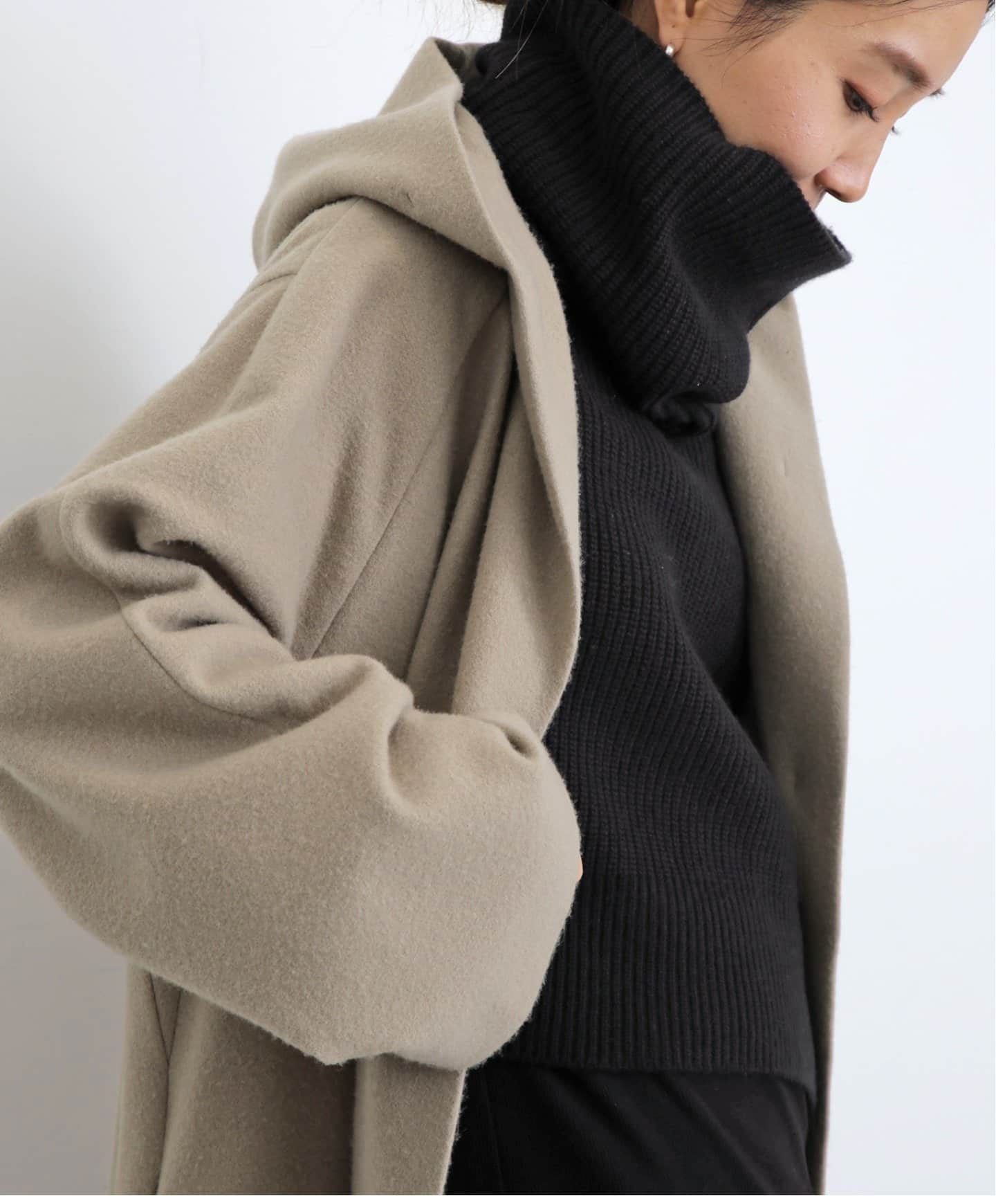 ORDINARY JOY/オーディナリー ジョイ】HOODED WRAP COAT（その他