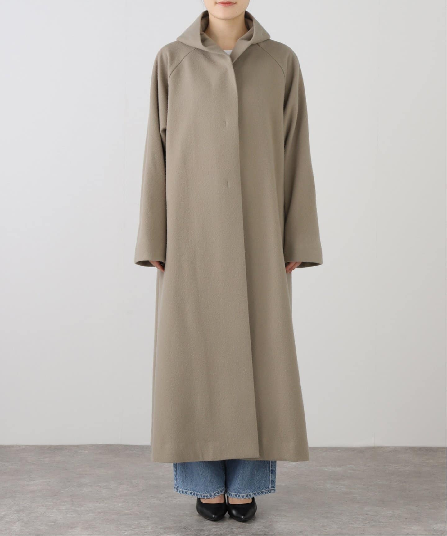 ORDINARY JOY/オーディナリー ジョイ】HOODED WRAP COAT（その他