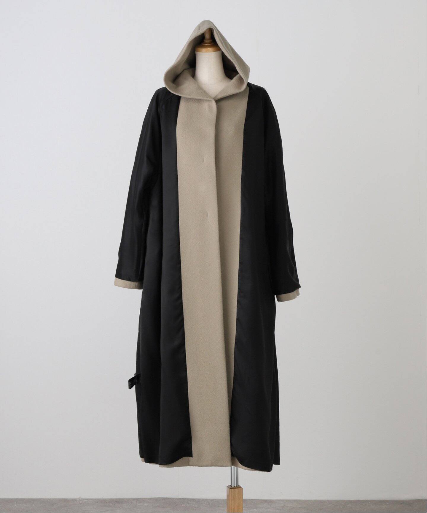 ORDINARY JOY/オーディナリー ジョイ】HOODED WRAP COAT（その他