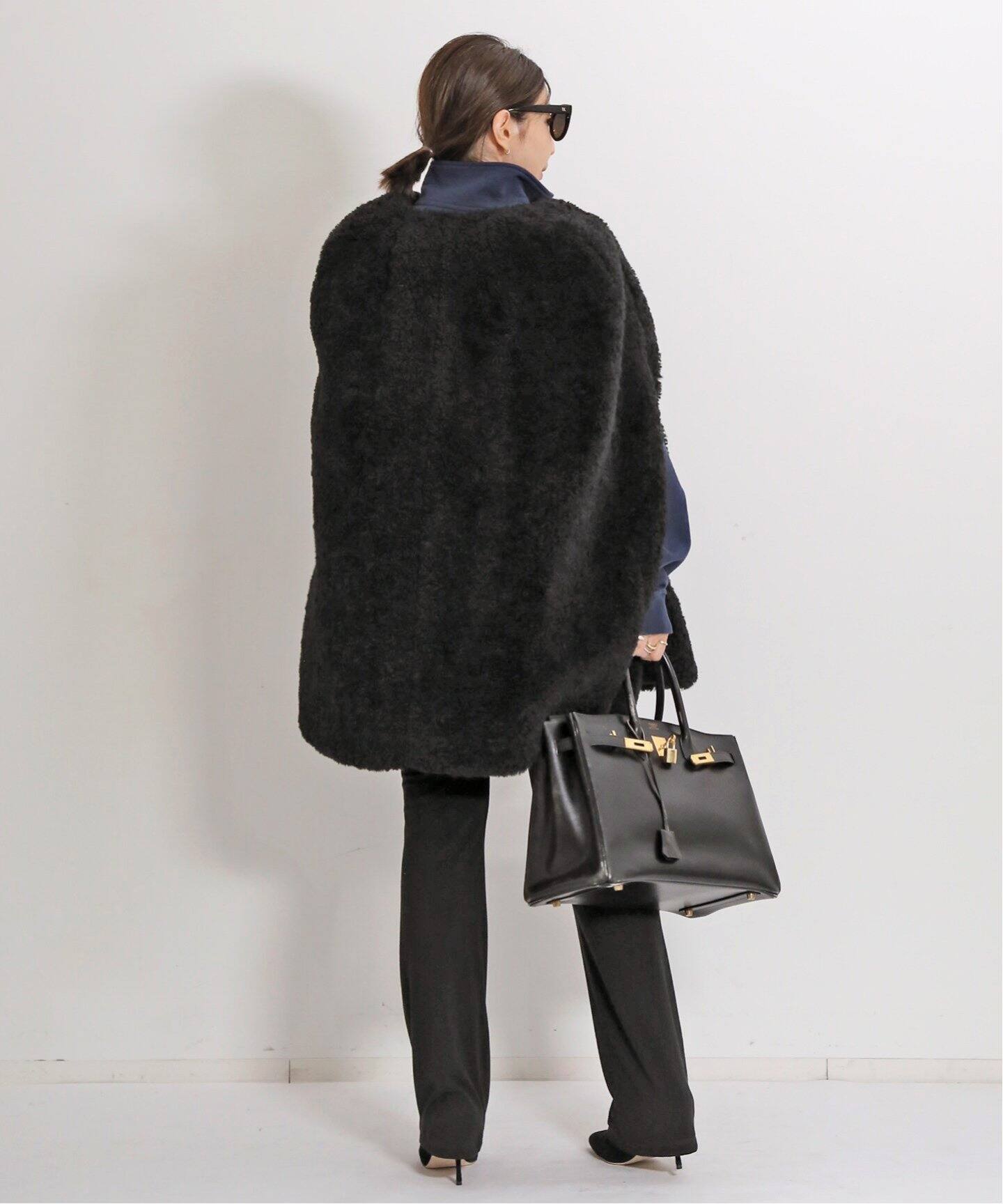 DE BALL FUR CAPE（ポンチョ・マント）｜L