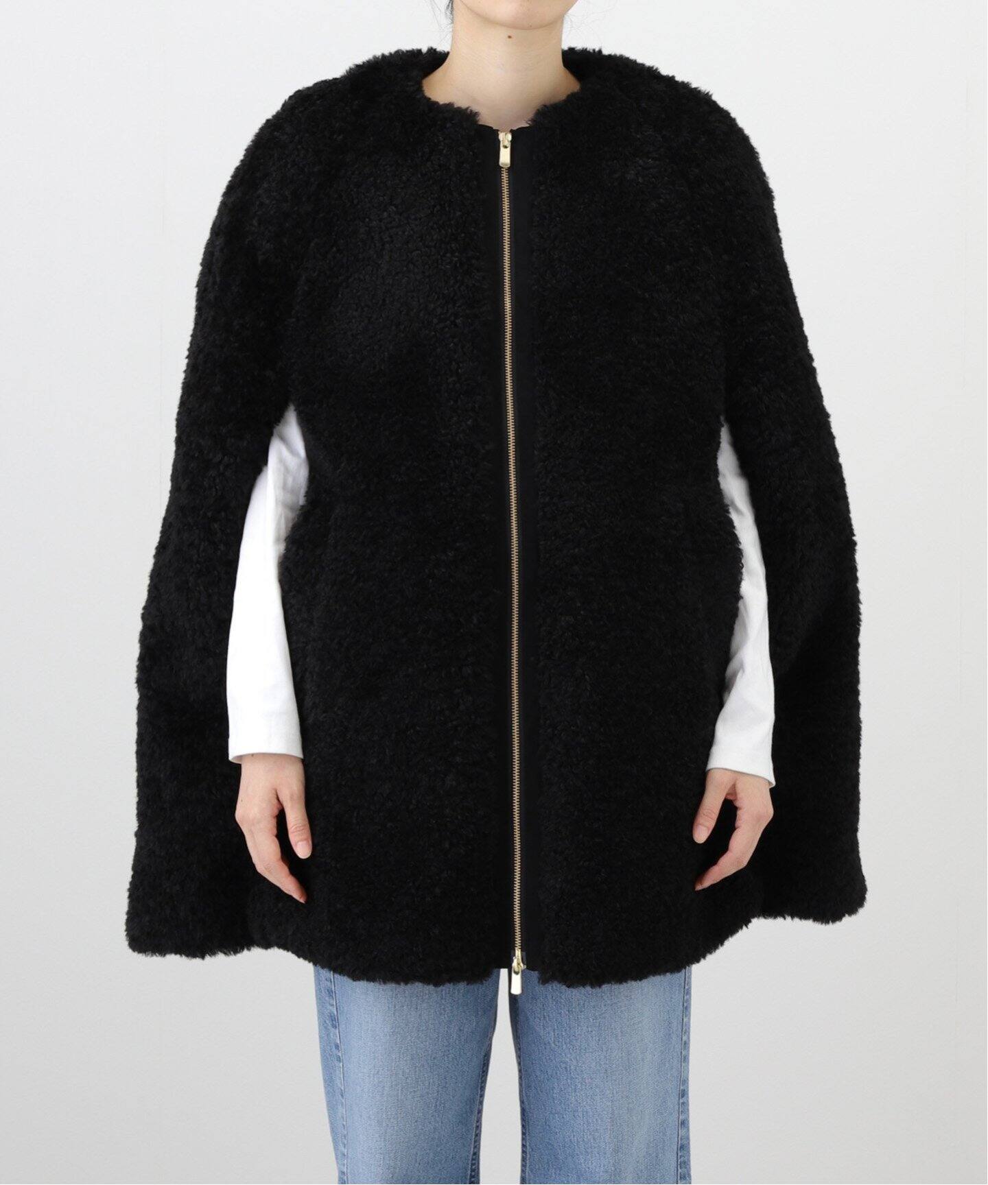 DE BALL FUR CAPE（ポンチョ・マント）｜L