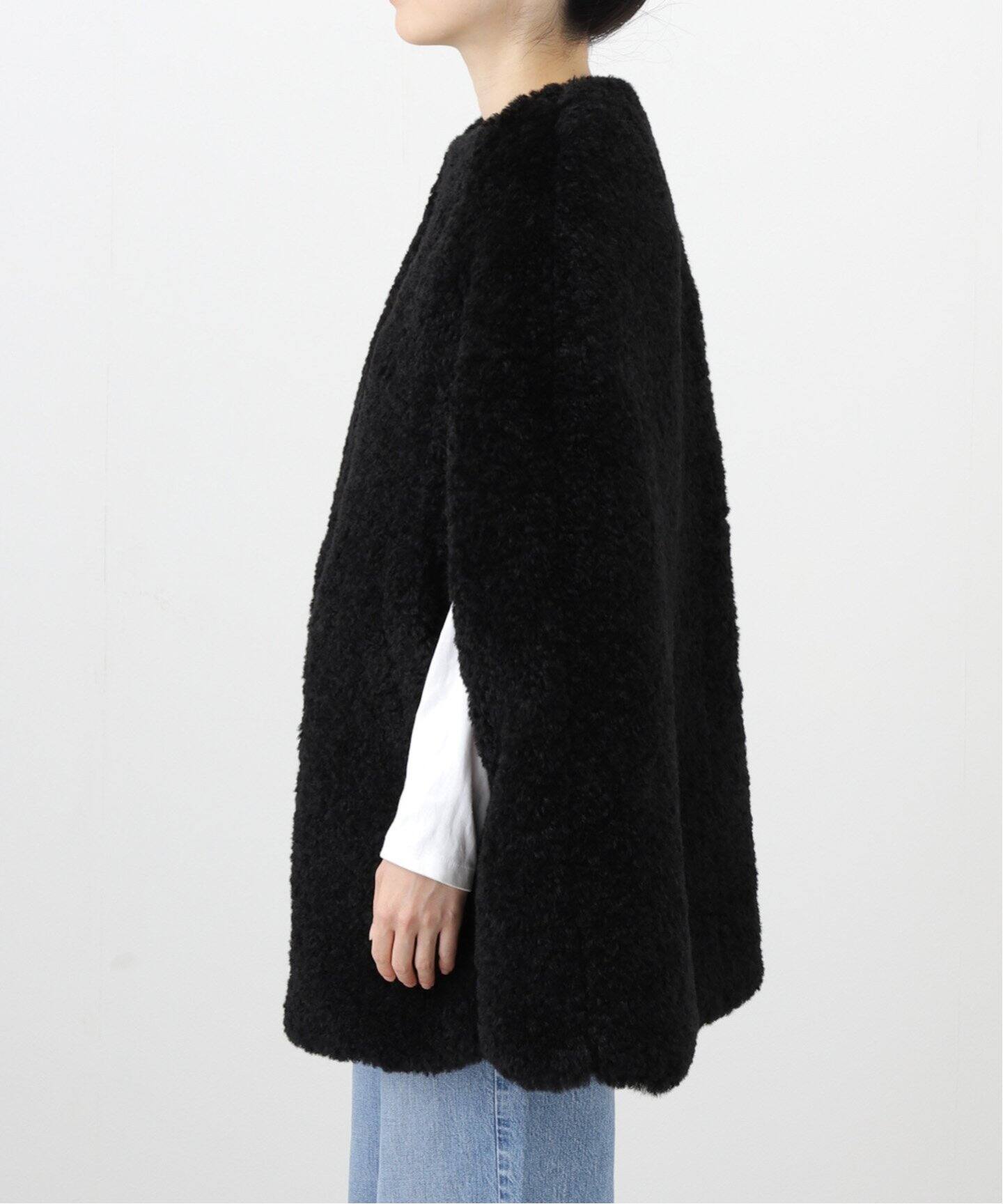 DE BALL FUR CAPE（ポンチョ・マント）｜L
