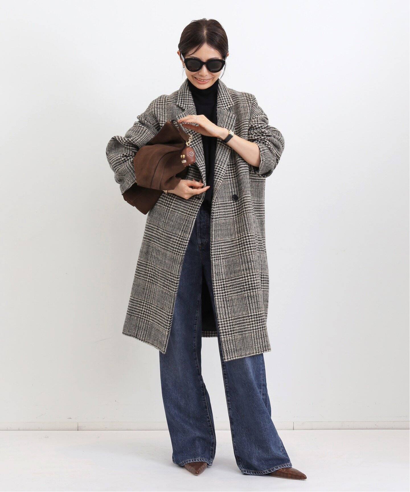 LISIERE CHECK W COAT（その他ブルゾン／アウター）｜L 