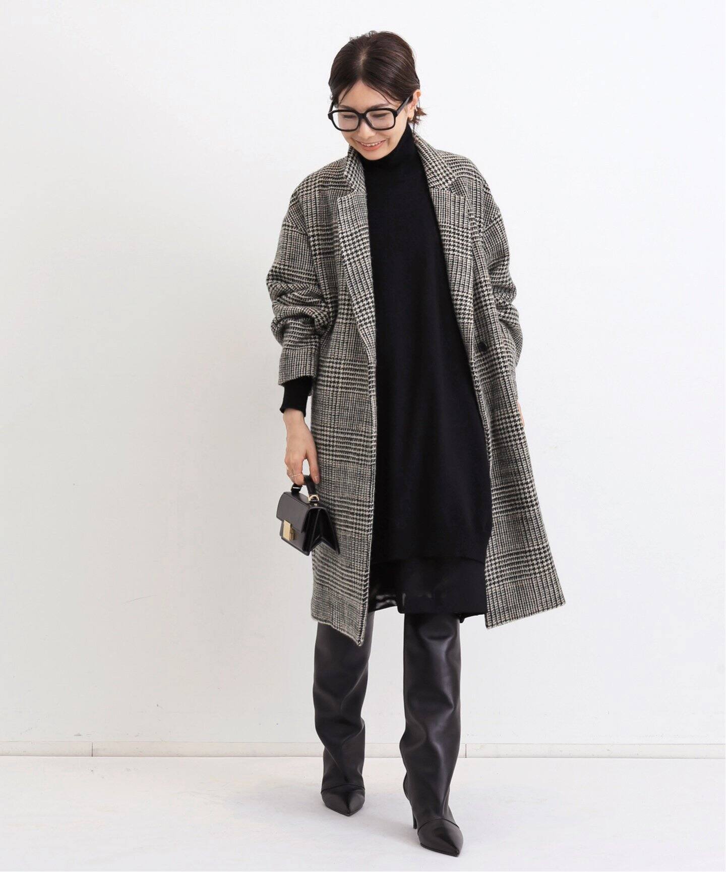 LISIERE CHECK W COAT（その他ブルゾン／アウター）｜L 