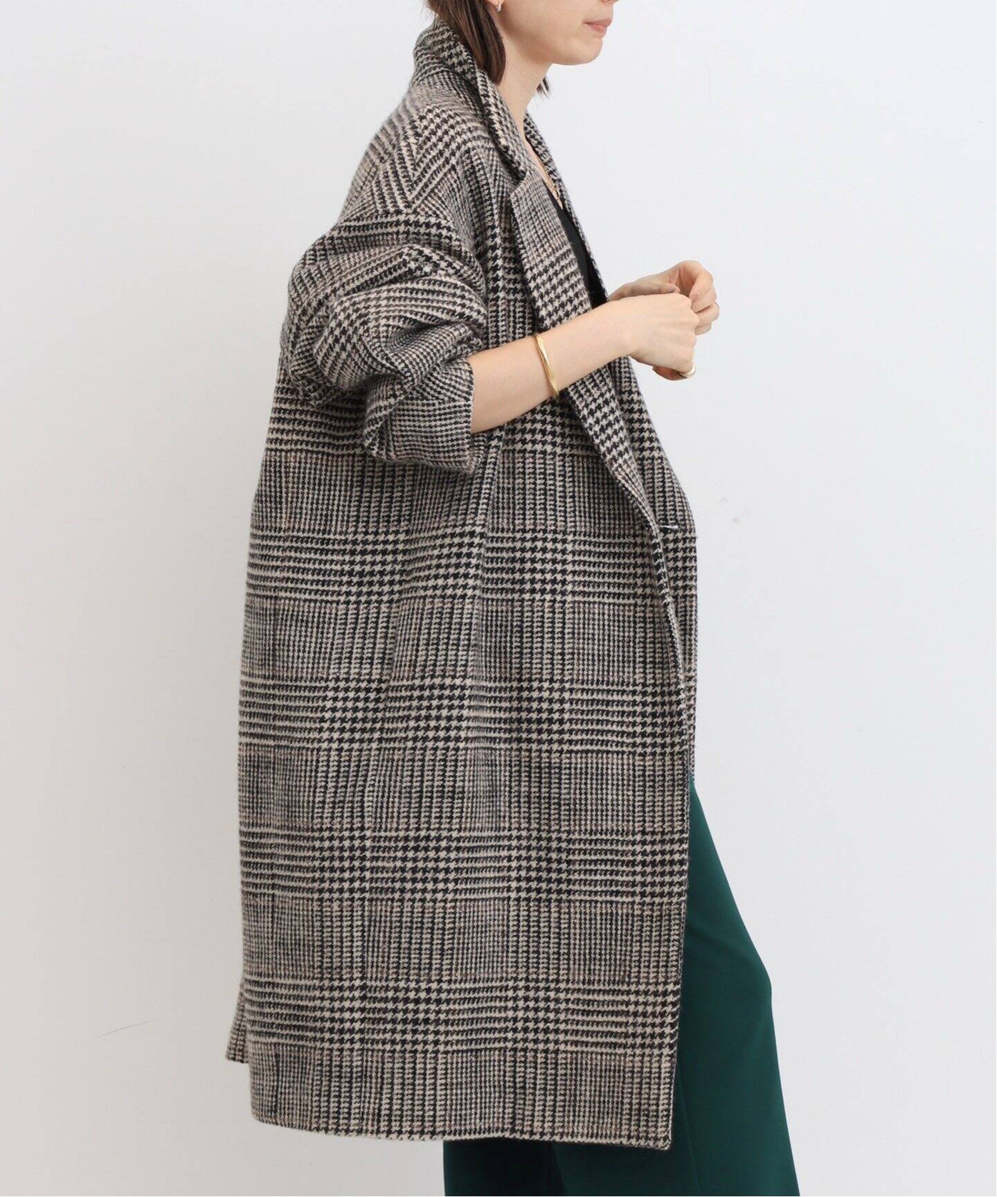 その他サービス | 福利厚生 LISIERE CHECK W COAT（その他ブルゾン／アウター）｜L ジャケット・アウター