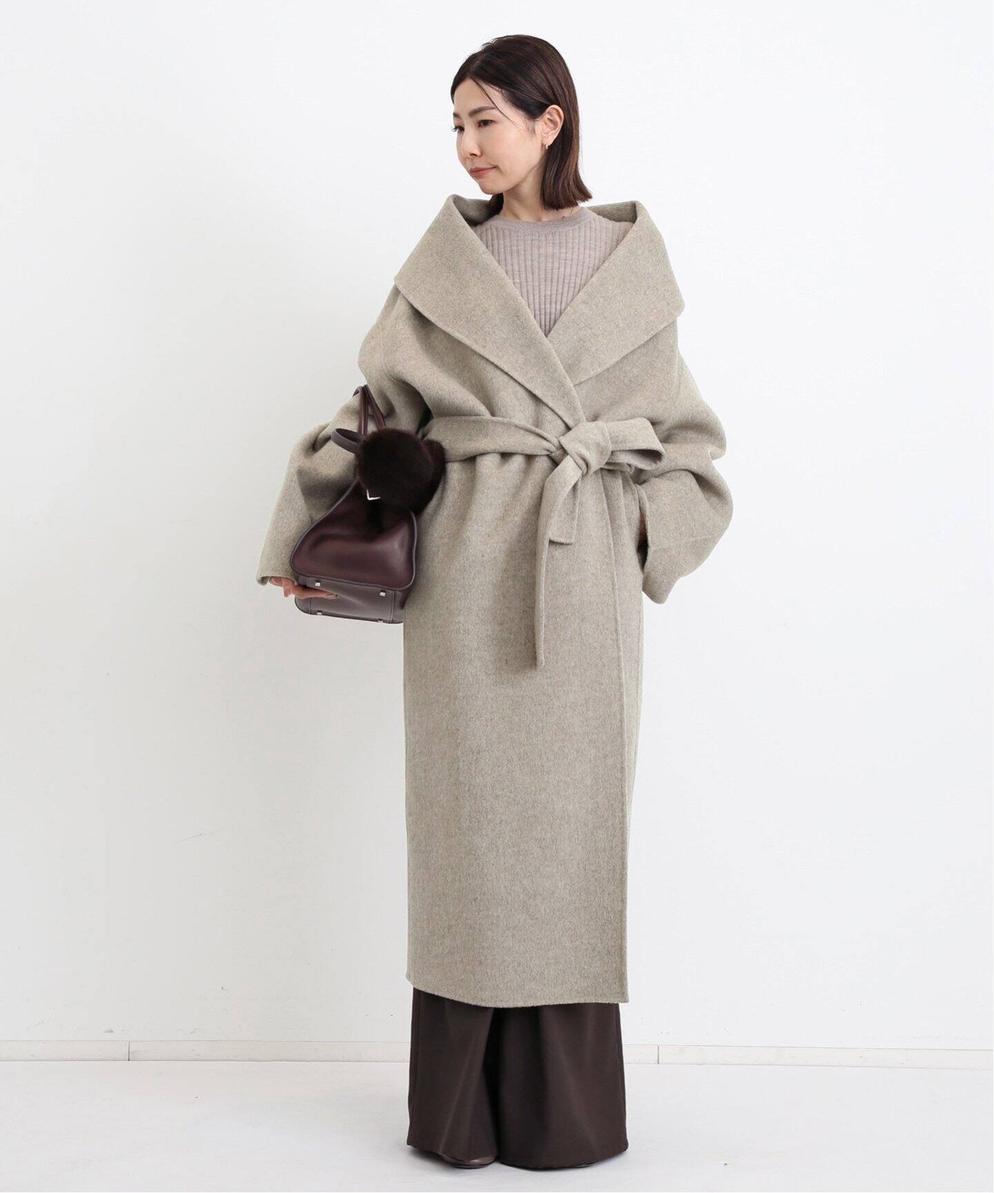 ALMAROSA/アルマローザ】 SHAWL NECK COAT（その他ブルゾン／アウター 