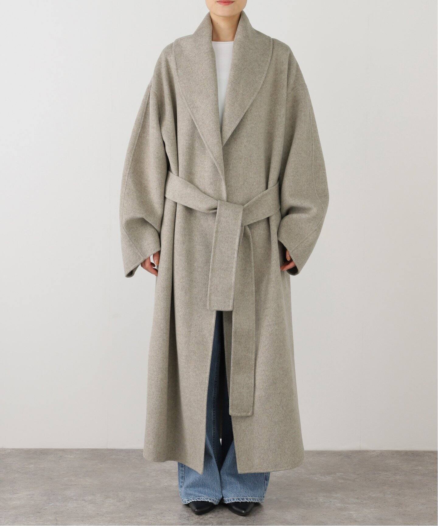 ALMAROSA/アルマローザ】 SHAWL NECK COAT（その他ブルゾン／アウター 