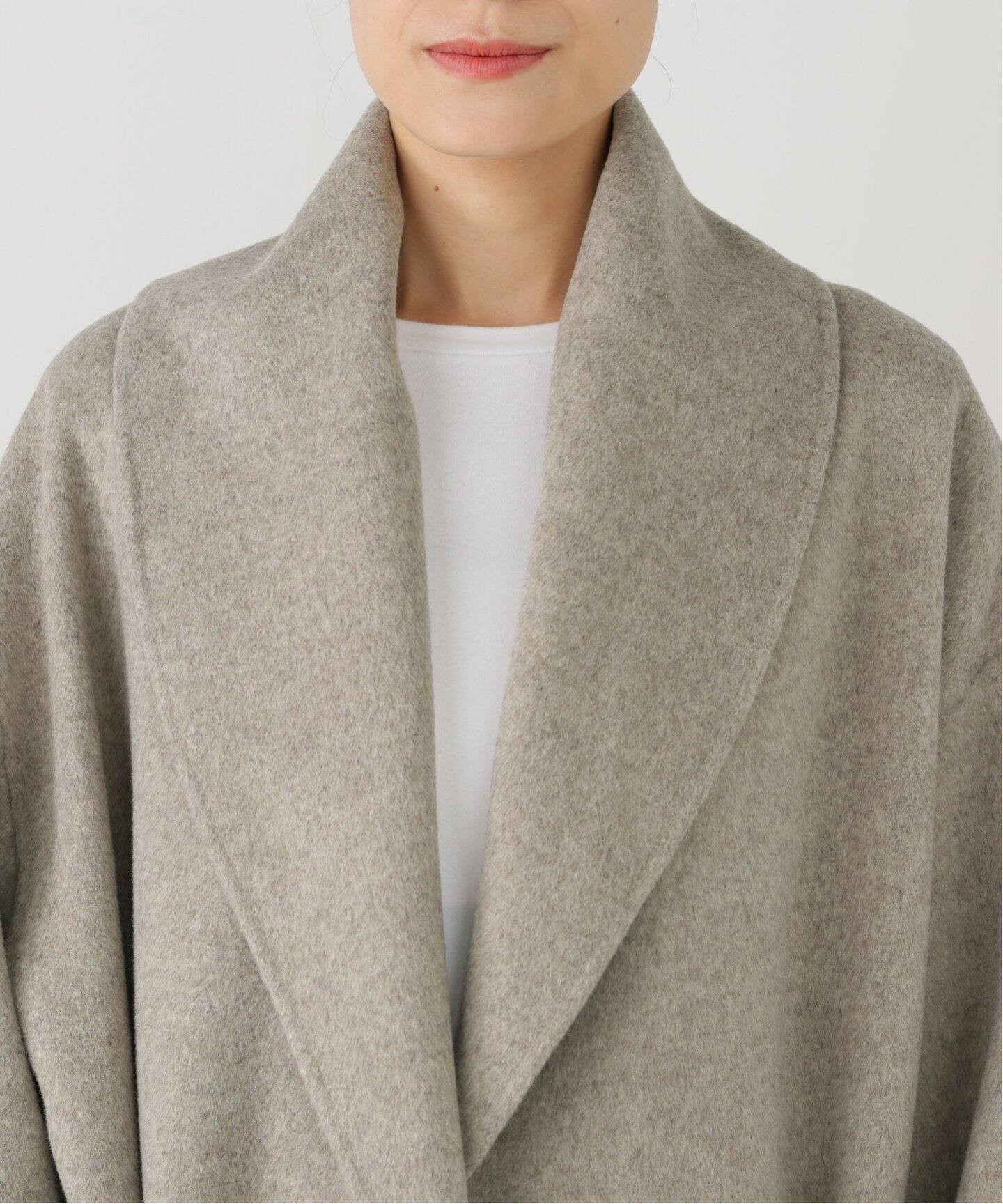 ALMAROSA/アルマローザ】 SHAWL NECK COAT（その他ブルゾン／アウター  