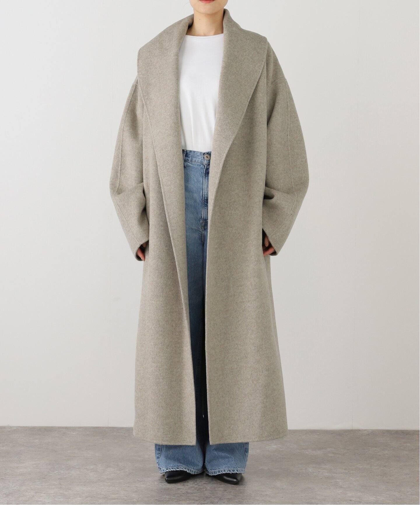 ALMAROSA/アルマローザ】 SHAWL NECK COAT（その他ブルゾン／アウター  