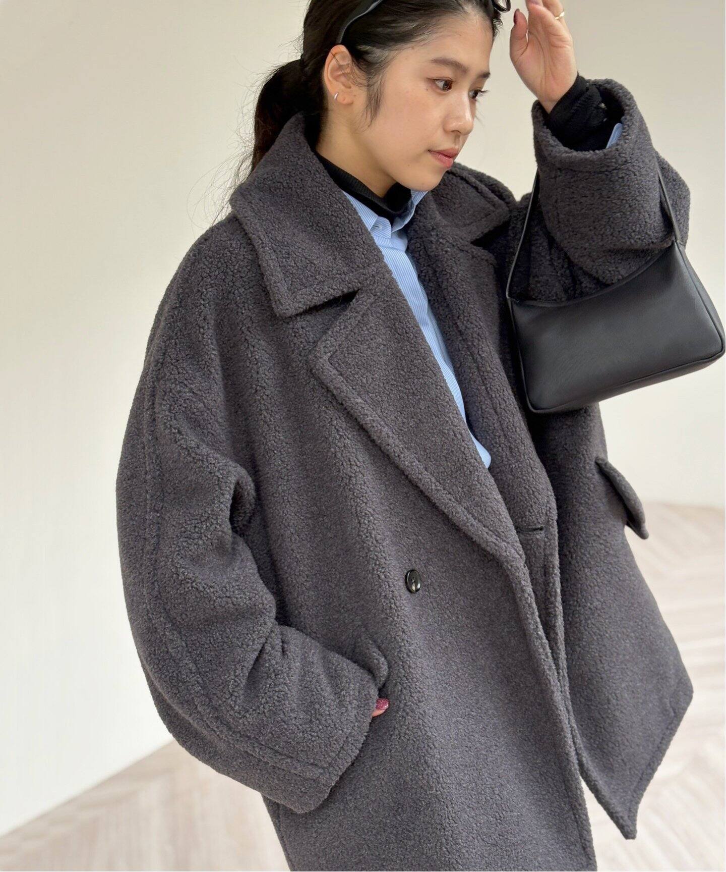 ボアピーコート（ピーコート）｜AP STUDIO（エーピーストゥディオ）の  