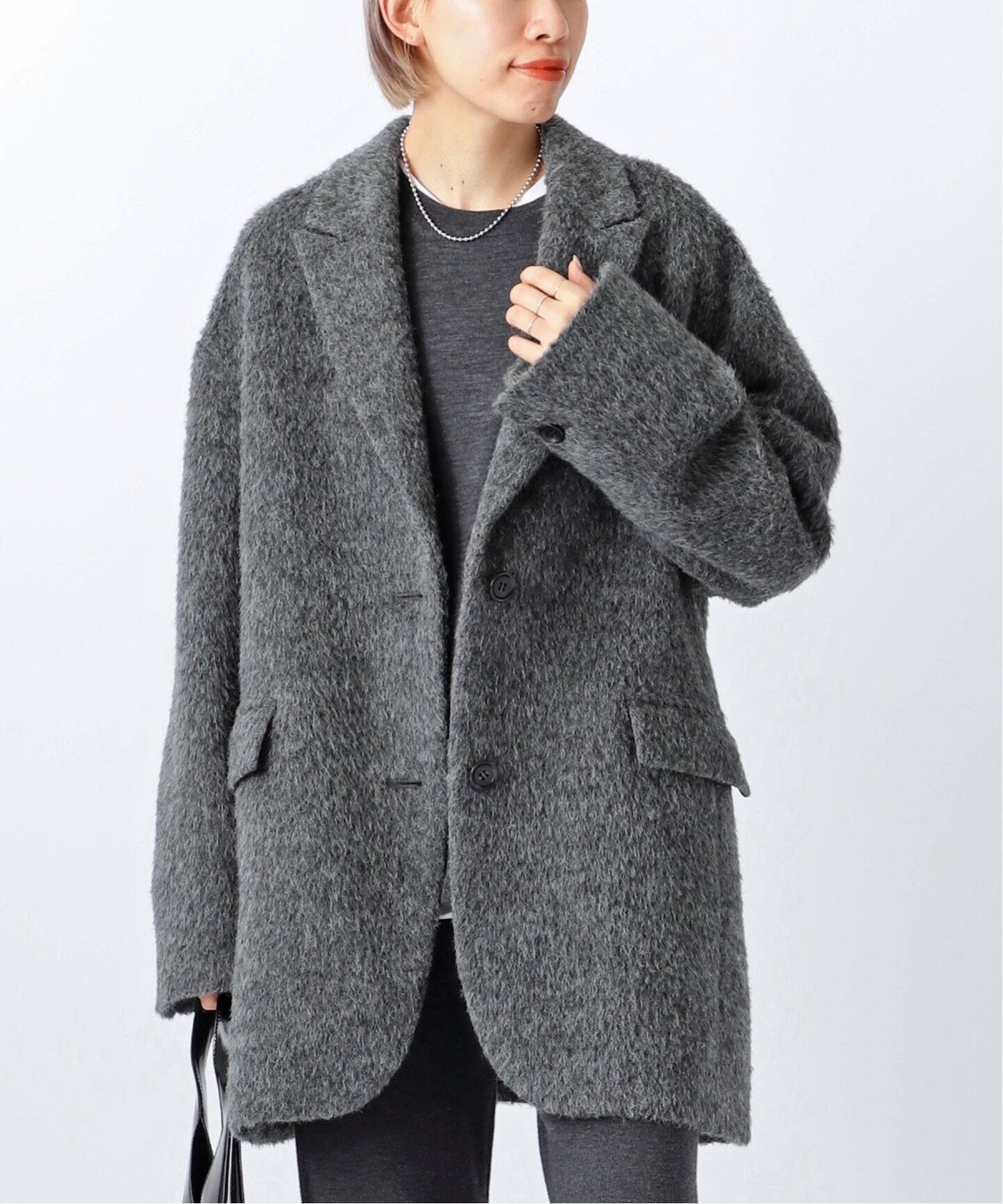 シャギーオーバーサイズコート（その他ブルゾン／アウター）｜AP  