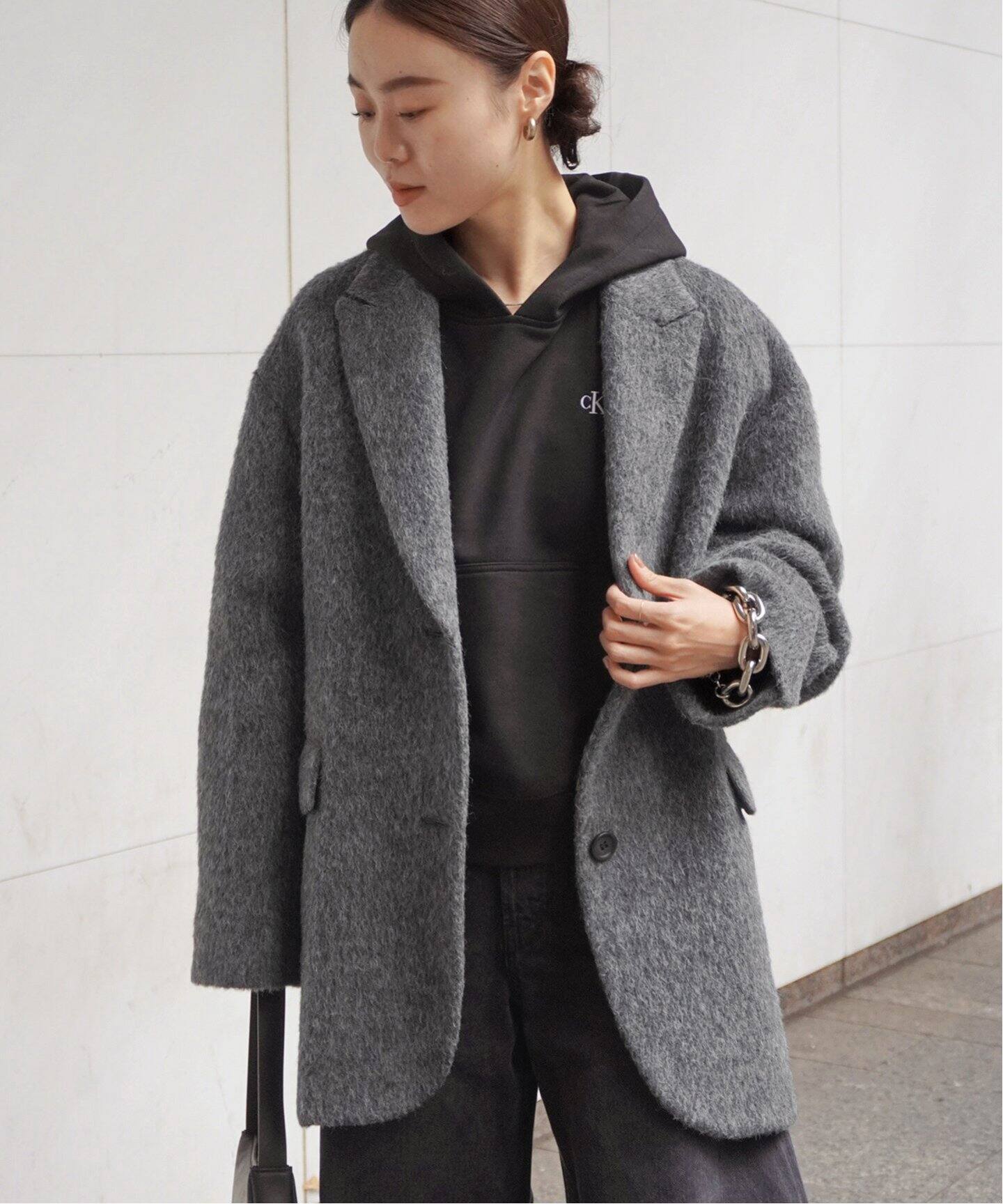 シャギーオーバーサイズコート（その他ブルゾン／アウター）｜AP  