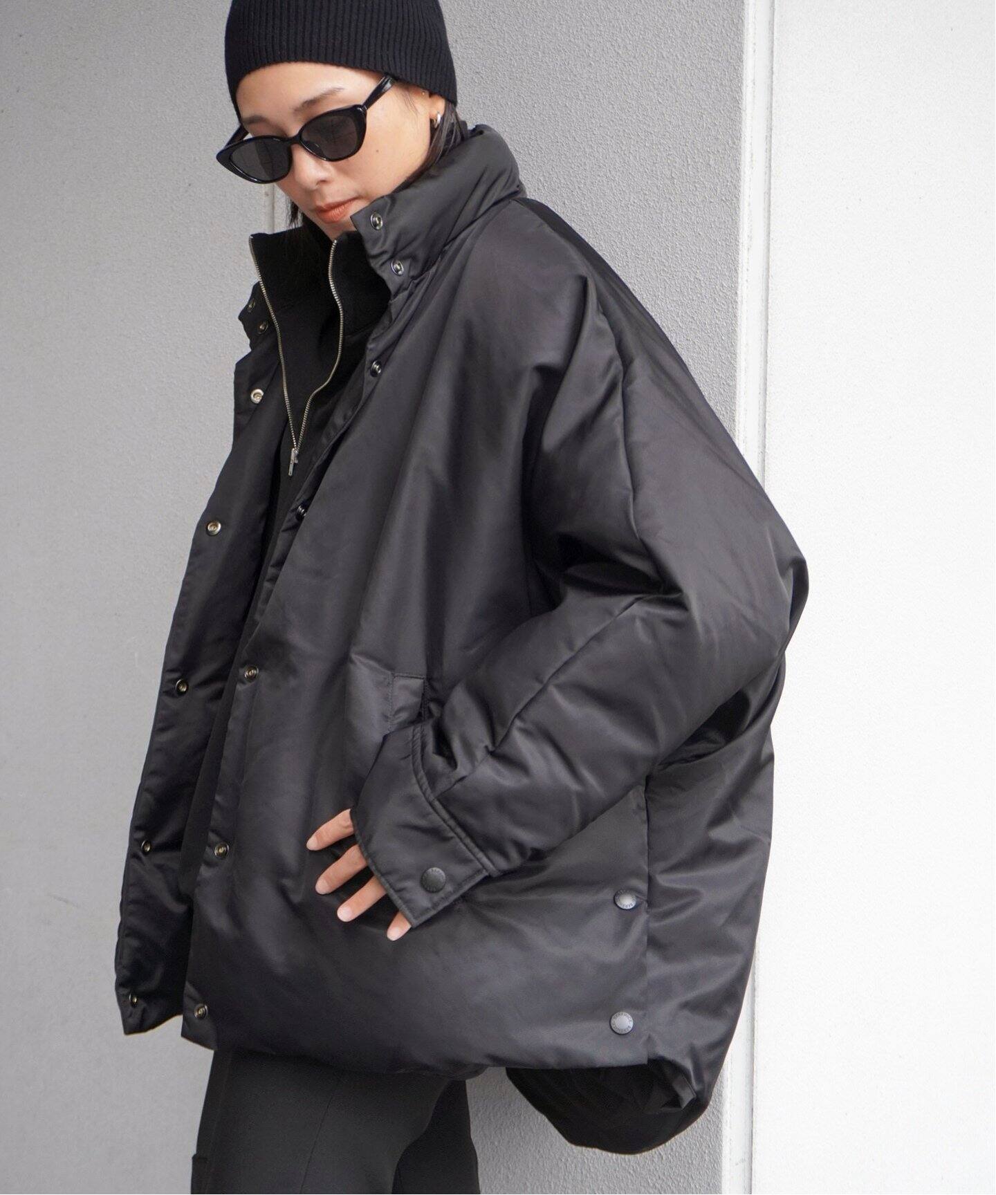 BERENICE】ブラックオーバーダウンジャケット（ダウンジャケット）｜AP  