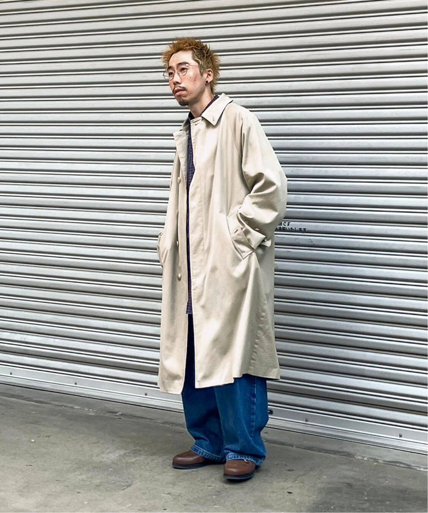 comoli / コモリ】コットンギャバ バルカラーコート（ステンカラー 