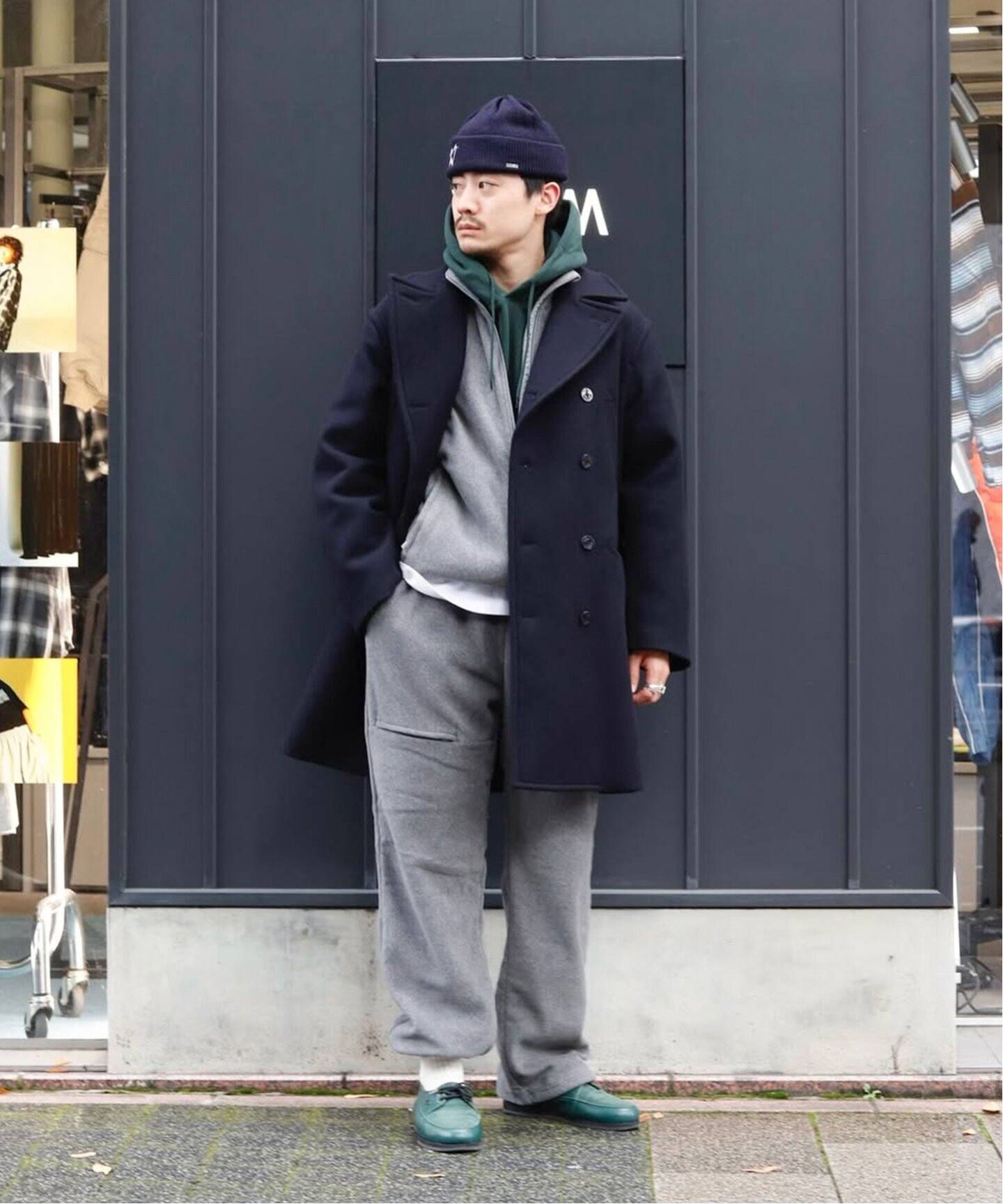 blurhms ROOTSTOCK / ブラームス ルーツストック】Wool Melton 10B Pea 