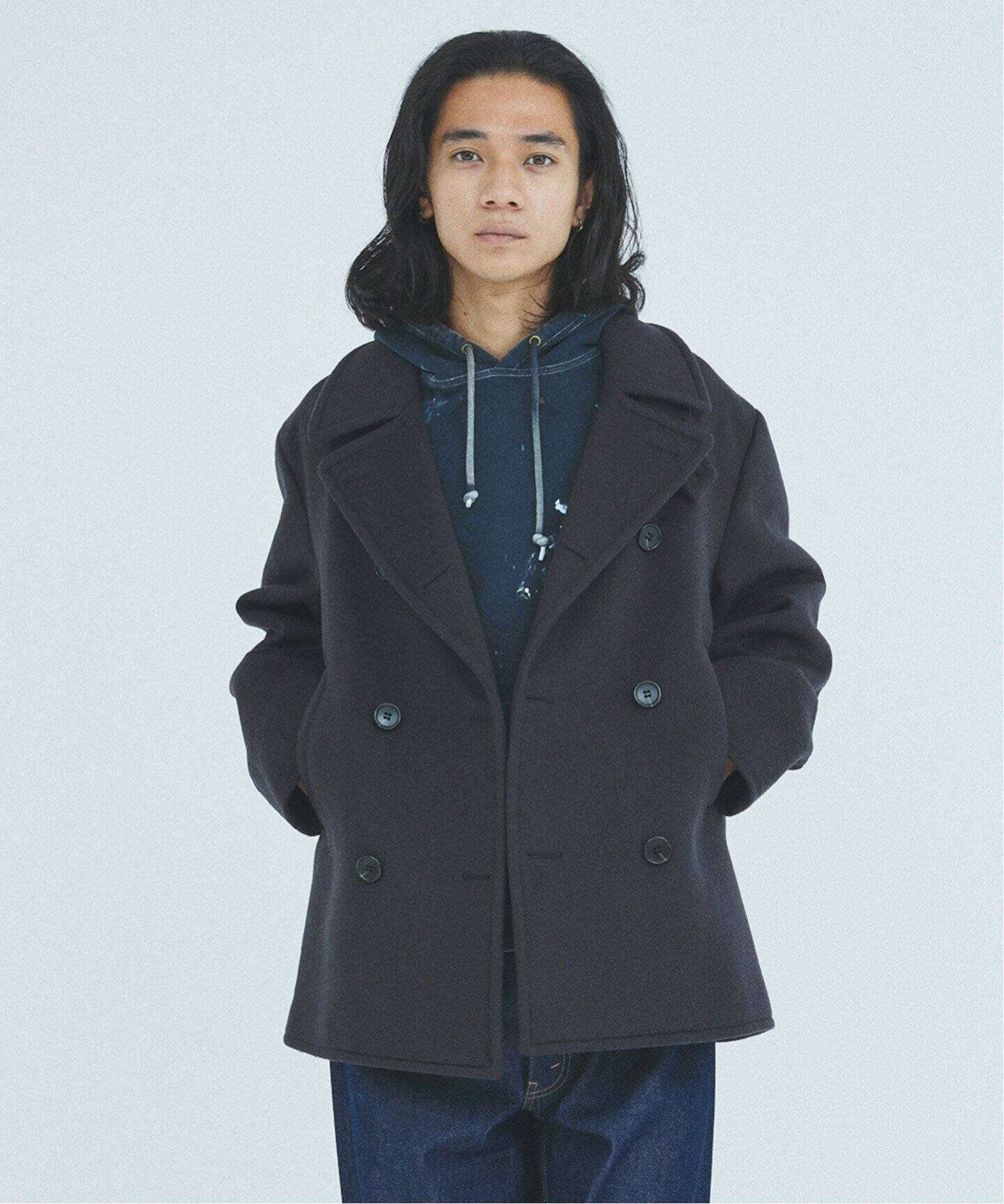 Journal Standardピーコート ネイビー Made 煙い in ロンドン