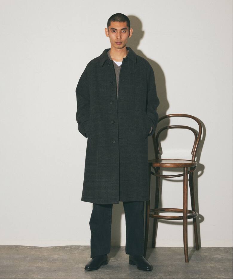 S140 ウールモッサ オーバーマックコート（ステンカラーコート  