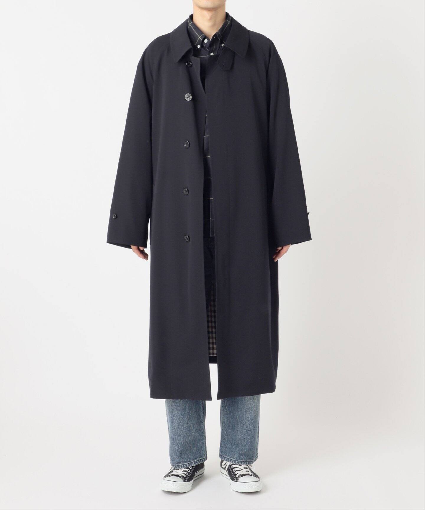 Aquascutum for JOURNAL STANDARD EX WOOL GABARDINE BALMACHAN COAT 