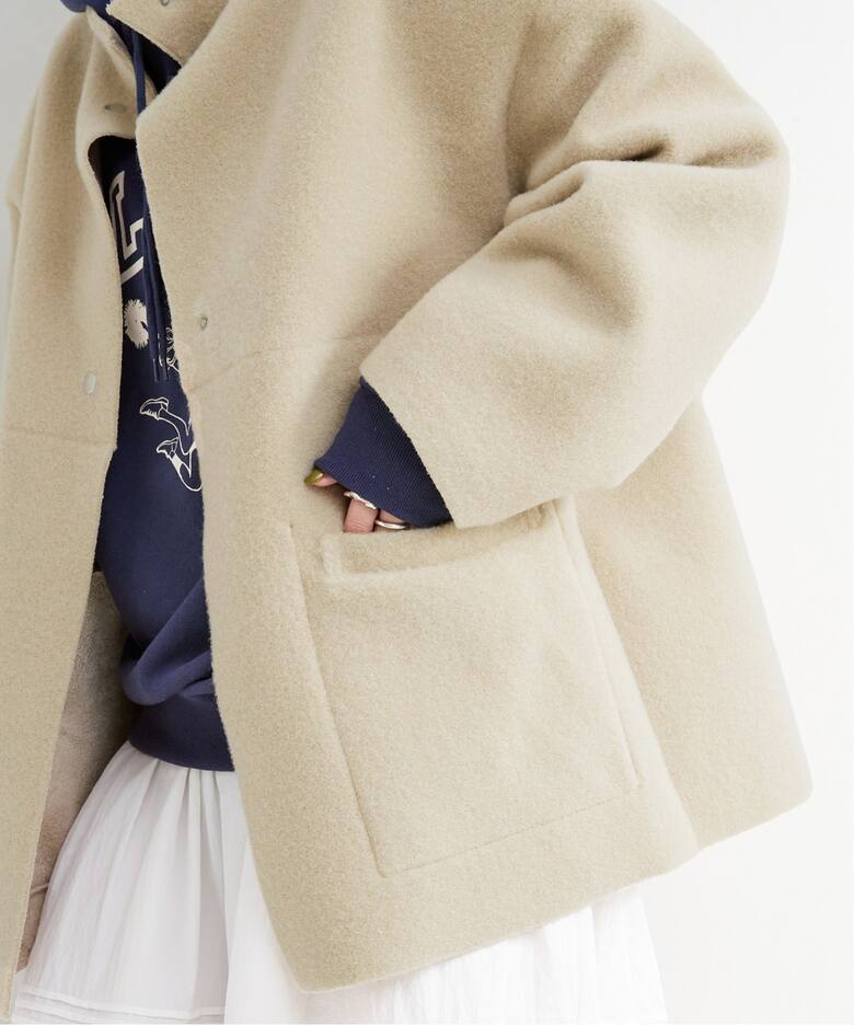 リバーシブルミドル丈ムートンコート（ムートンコート）｜B.C STOCK 