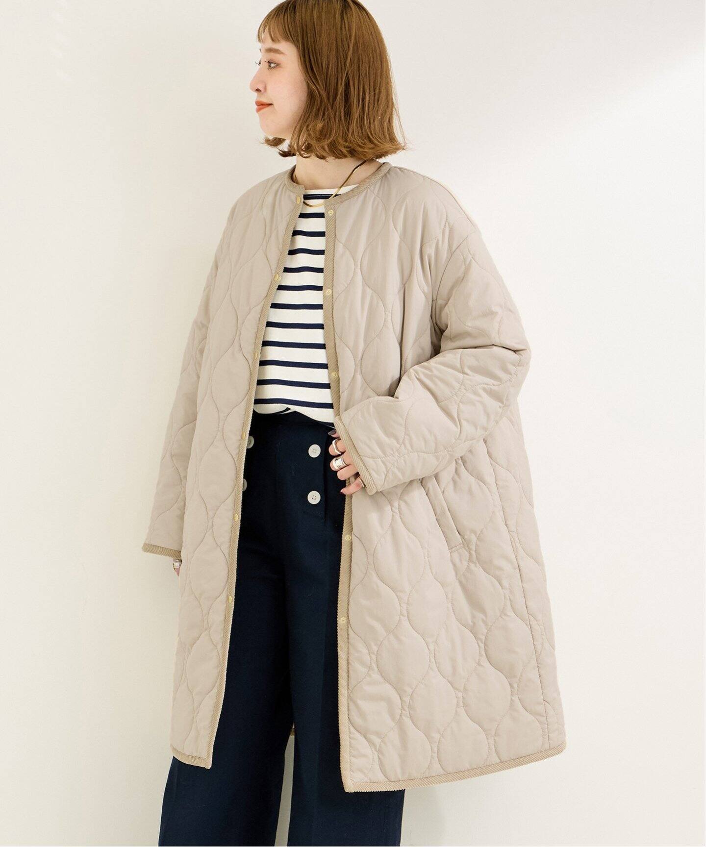 リバーシブルキルティングコート（中綿・キルティング）｜B.C STOCK  