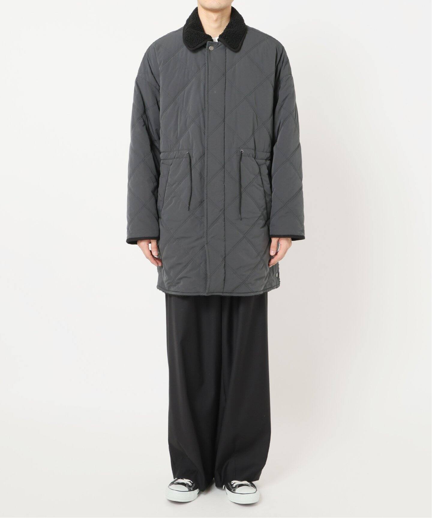 キルティングリバーシブルコート（ステンカラーコート）｜B.C STOCK  