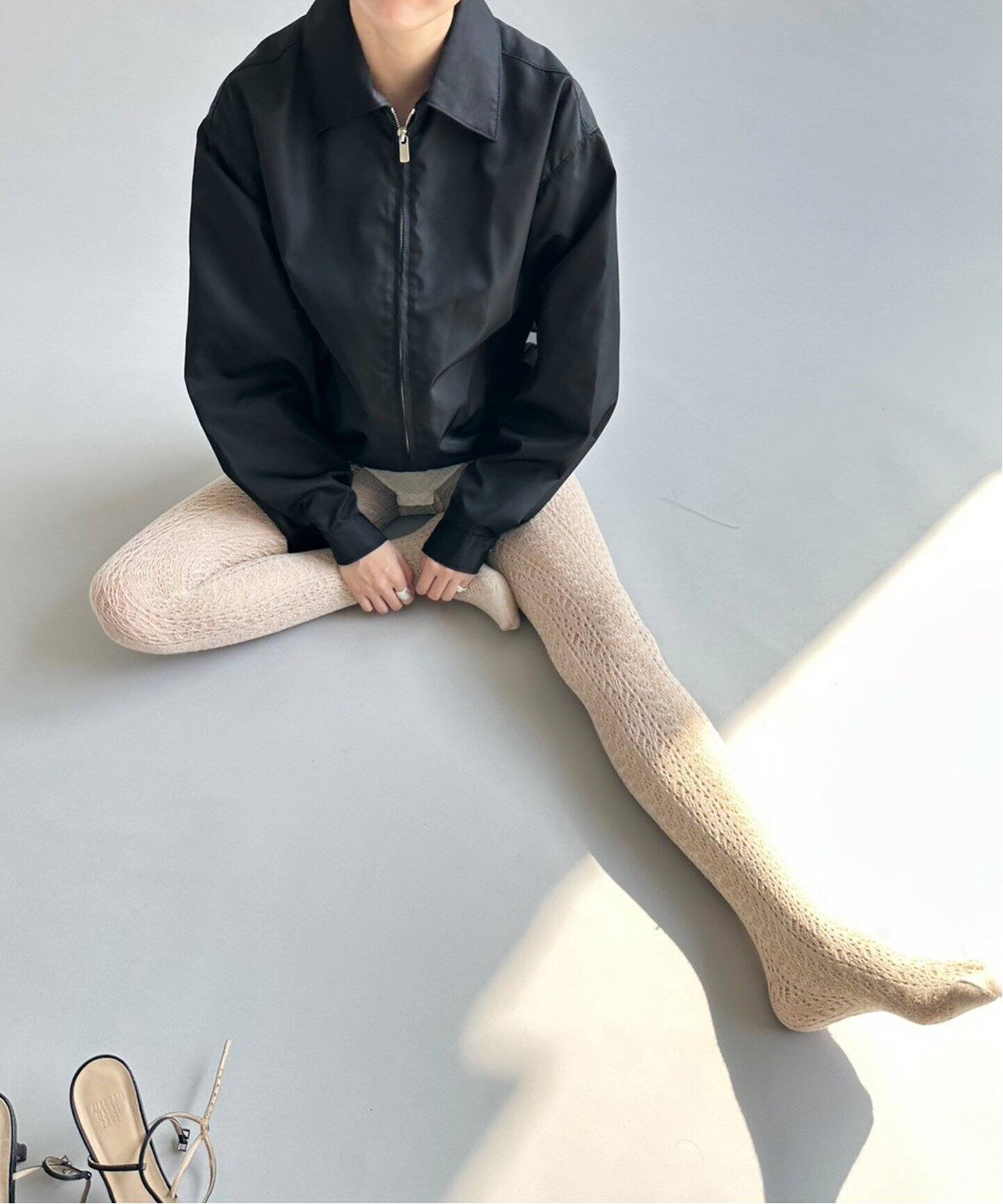 お値下げEDIT.FOR LULU ナイロンツイルステンカラーブルゾン